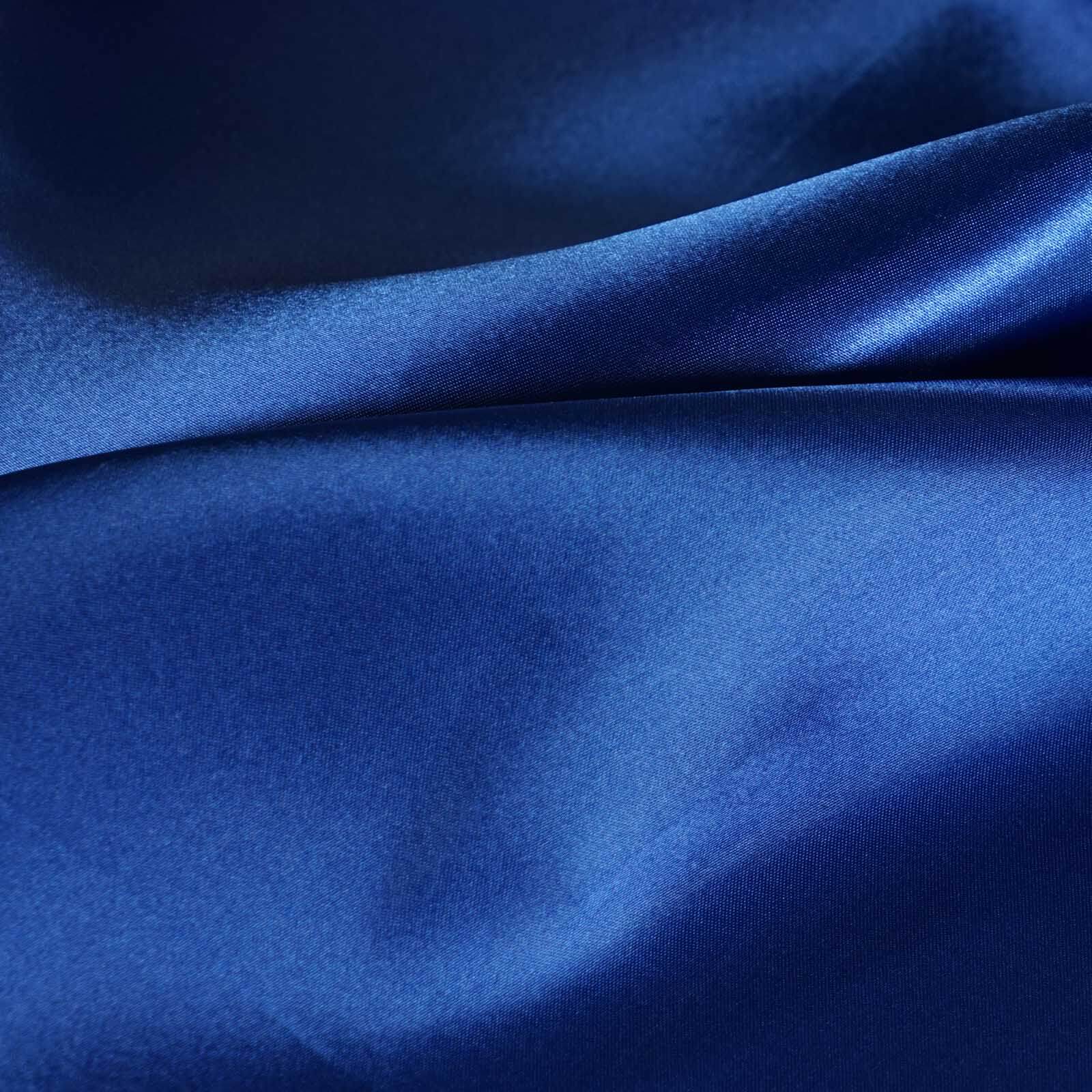 5 Pack Satin 20"x20" Napkins Royal Blue - Luxurious Shine & Smooth Dinner Napkins