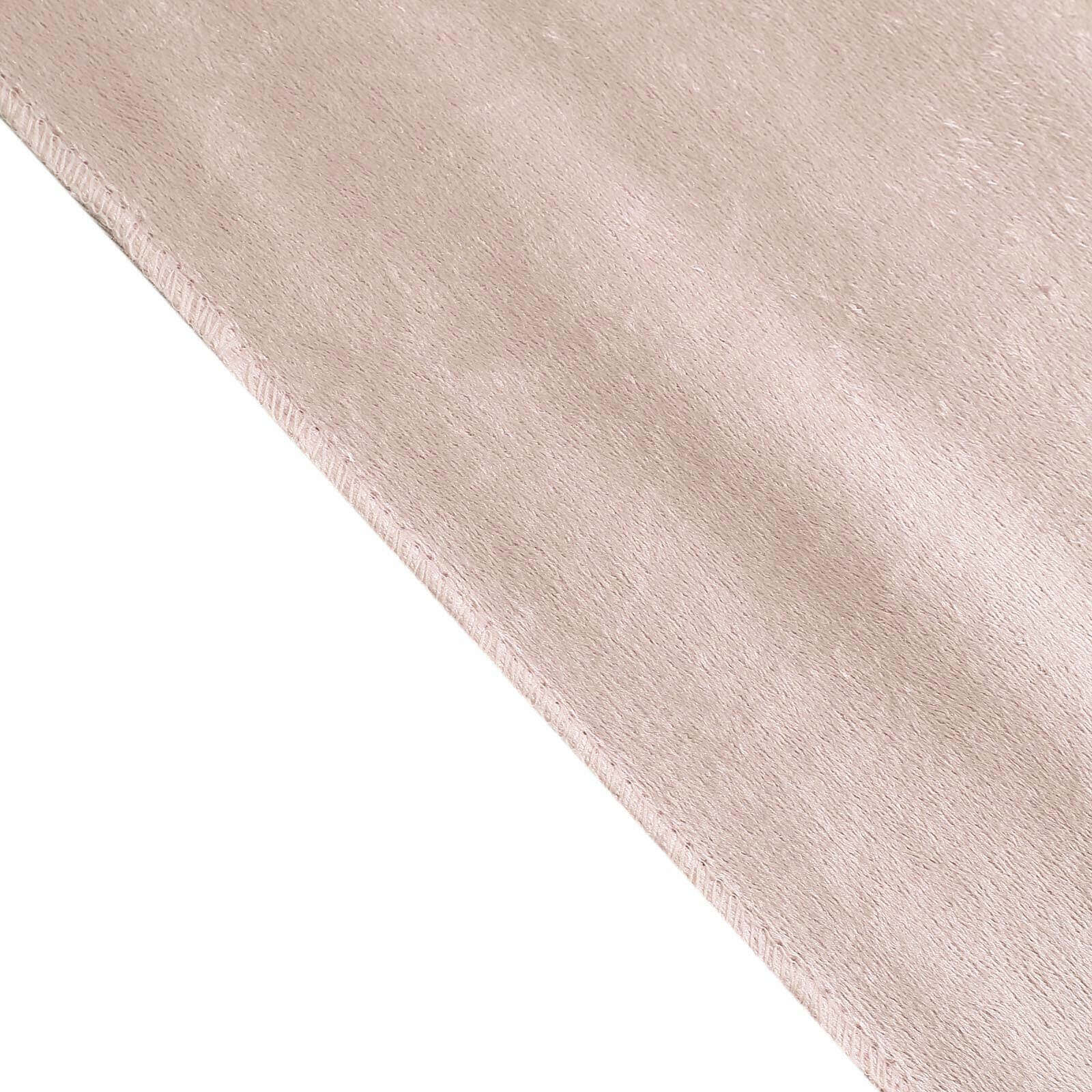 Premium Velvet 12"x108" Table Runner Blush - Sheen Finish Reusable Table Decor