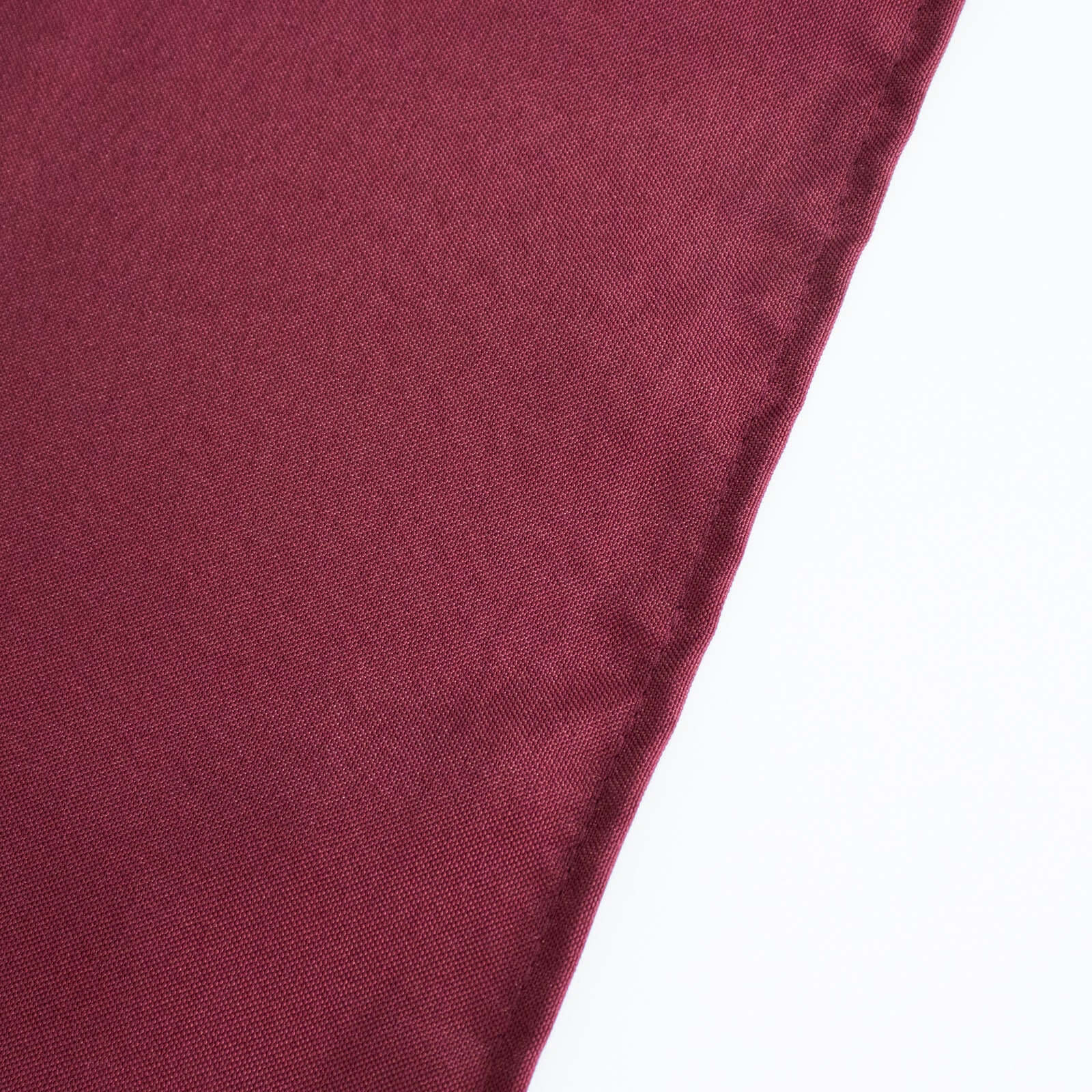 Premium Polyester 90"x156" Rectangle Tablecloth Burgundy - Seamless 220GSM Stain-Resistant Table Cover