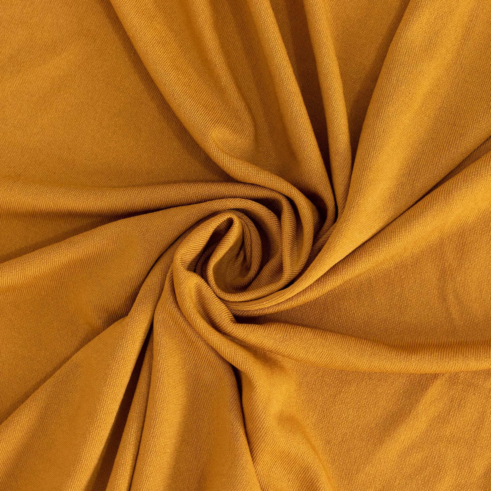 Spandex Rectangle 72"x30" Table Skirt Gold with Wavy Skirt-Like Effect Stylish Table Cover for Weddings, Banquets & Trade Shows
