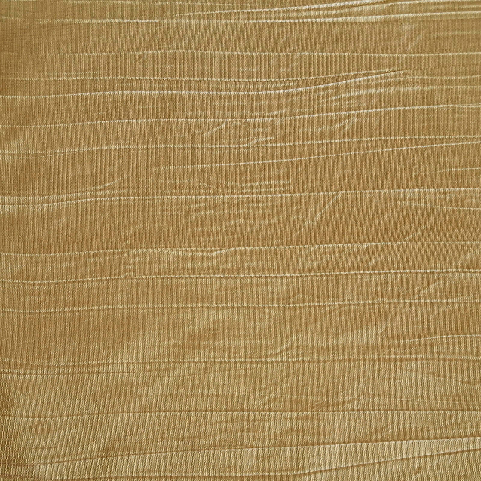 Taffeta 60"x102" Rectangle Tablecloth Gold - Accordion Crinkle Design for Modern Gatherings