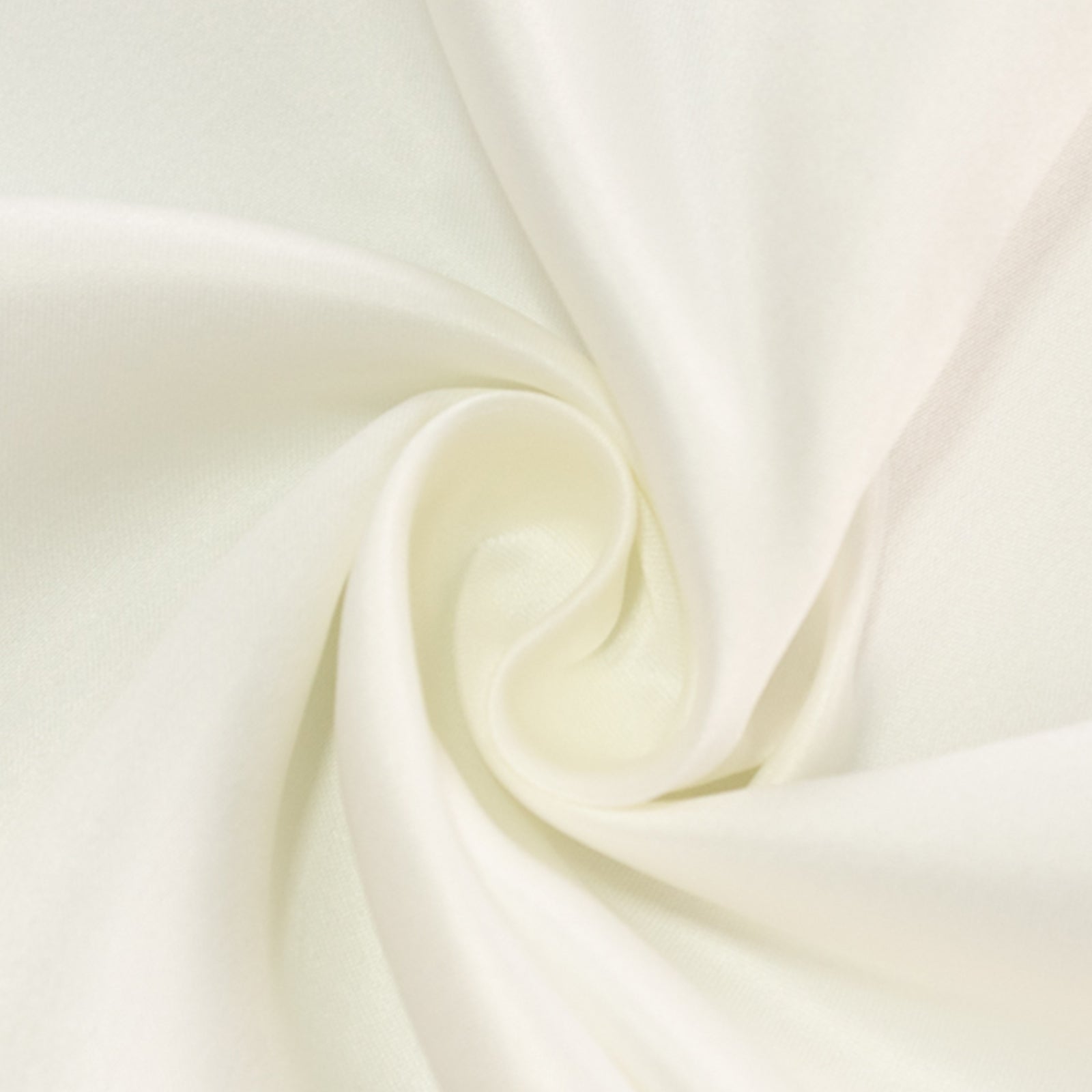 Lamour Satin 60"x102" Rectangle Tablecloth Ivory - Durable & Silky Soft Feel Table Cover