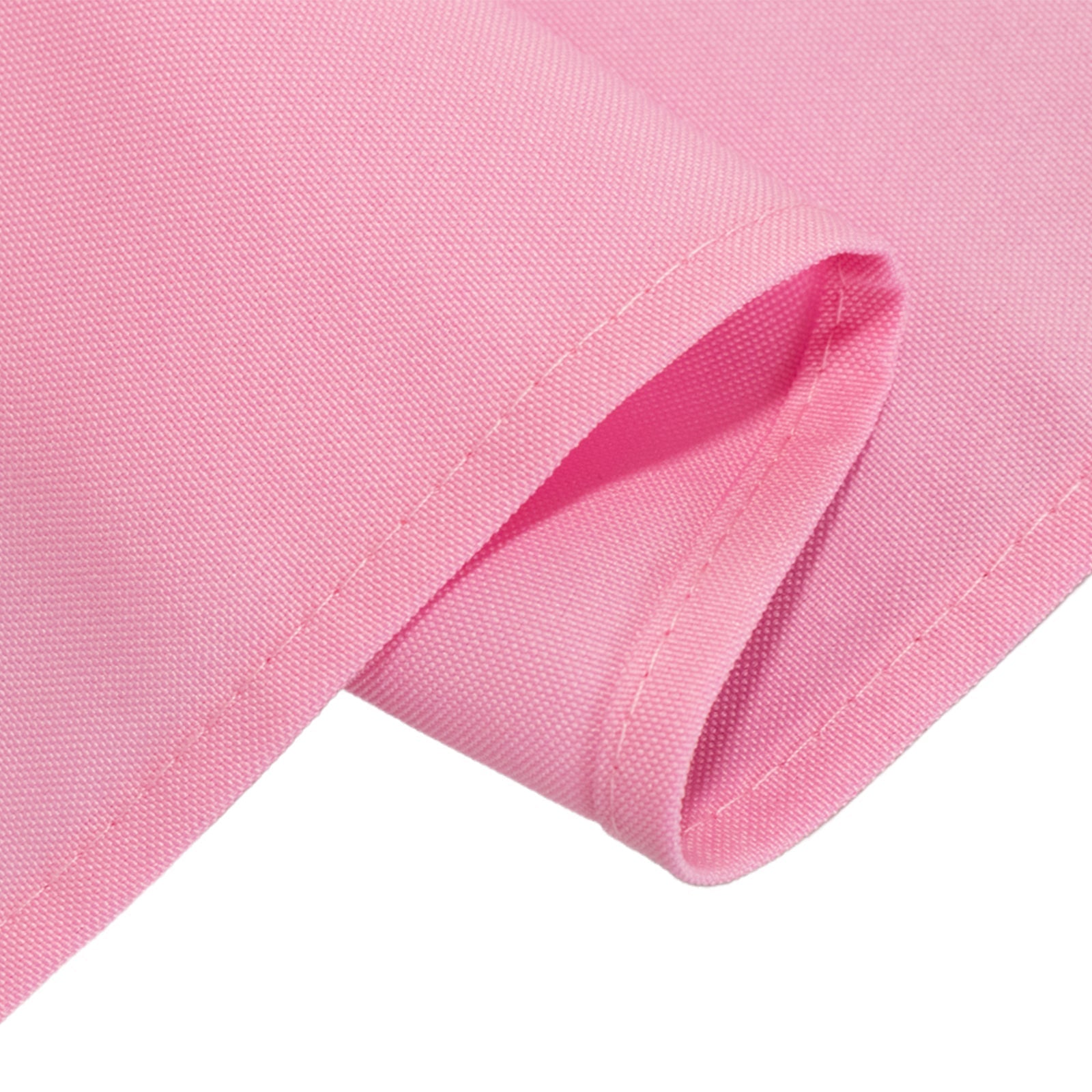 Premium Polyester 90"x132" Rectangle Tablecloth Pink - Seamless 220GSM Stain-Resistant Table Cover
