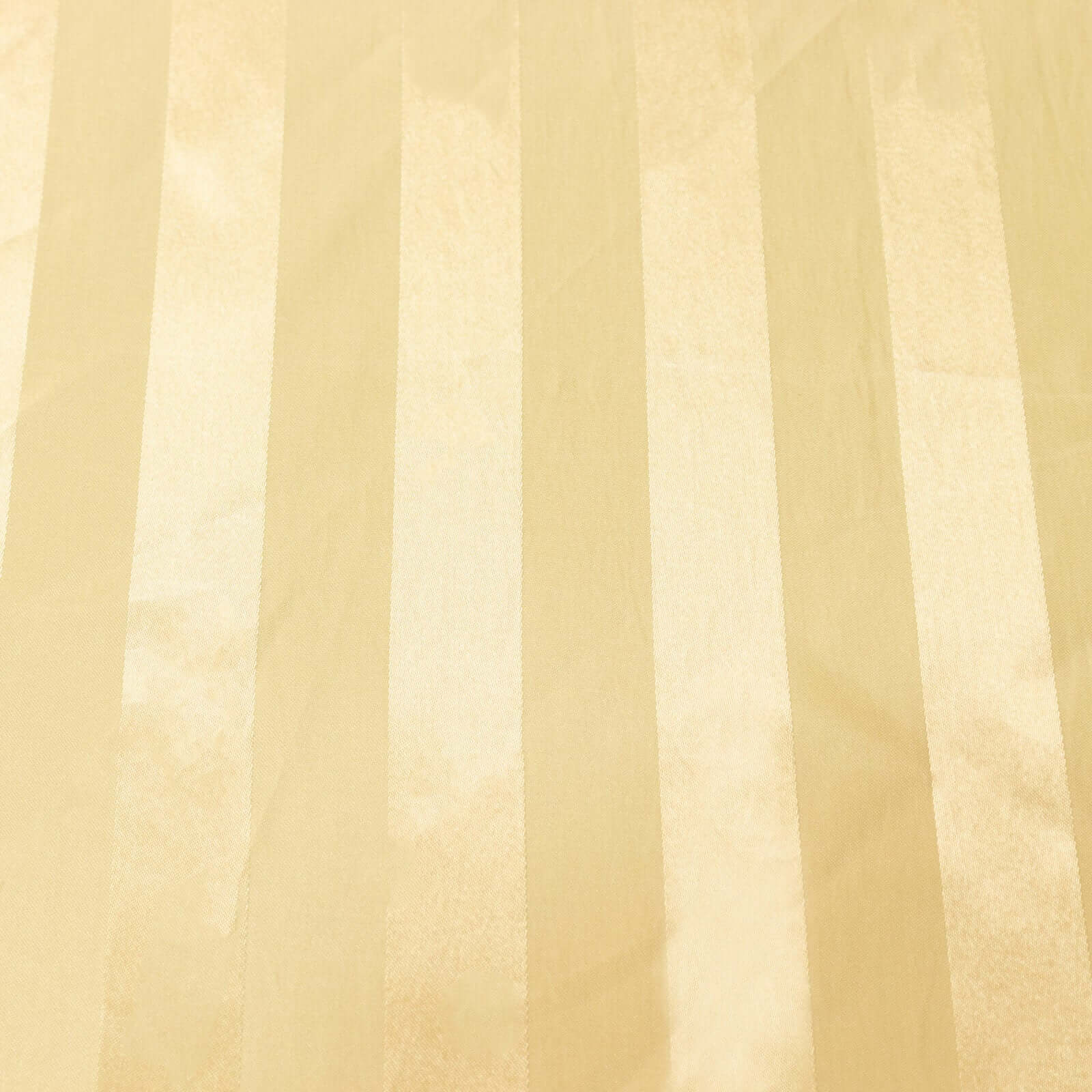 Satin Striped 90"x132" Rectangular Tablecloth Champagne - Seamless Silky Smooth Table Cover
