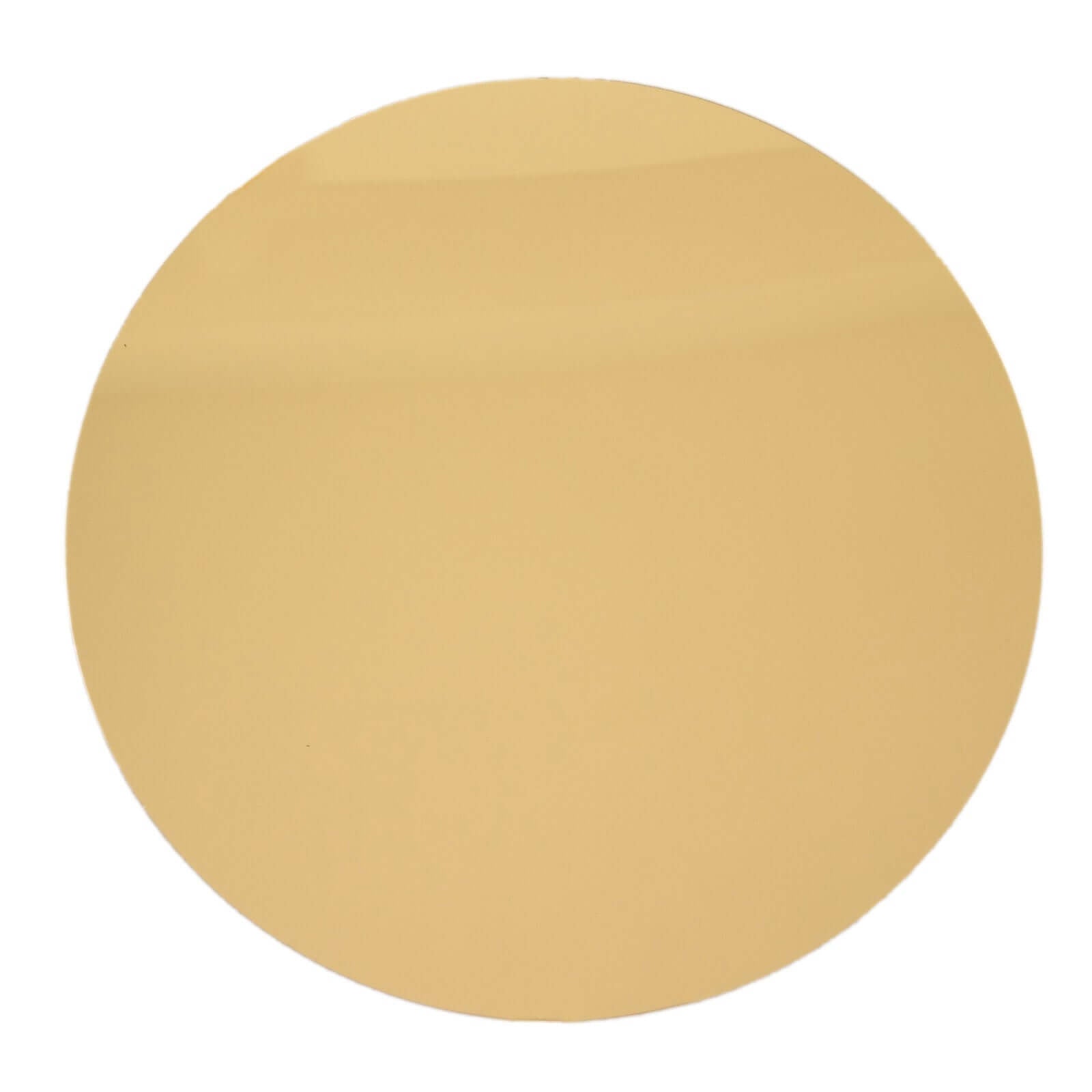 10-Pack Dining Plate Chargers Decorative Acrylic Mirror Gold Round - Lightweight Event Display 13"