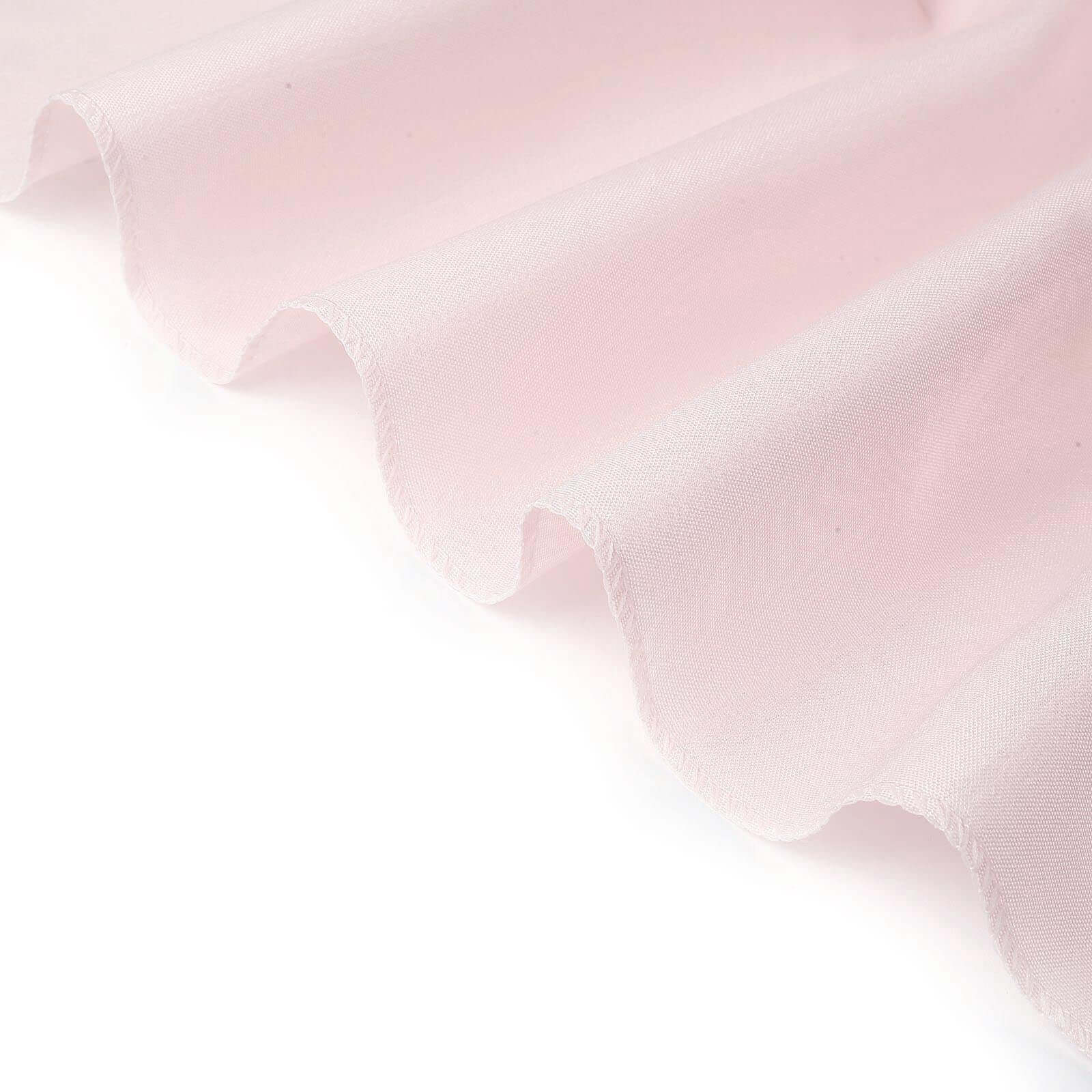 Polyester Slip On Banquet Chair Covers Blush - Stain-Resistant Reusable Durable Fabric