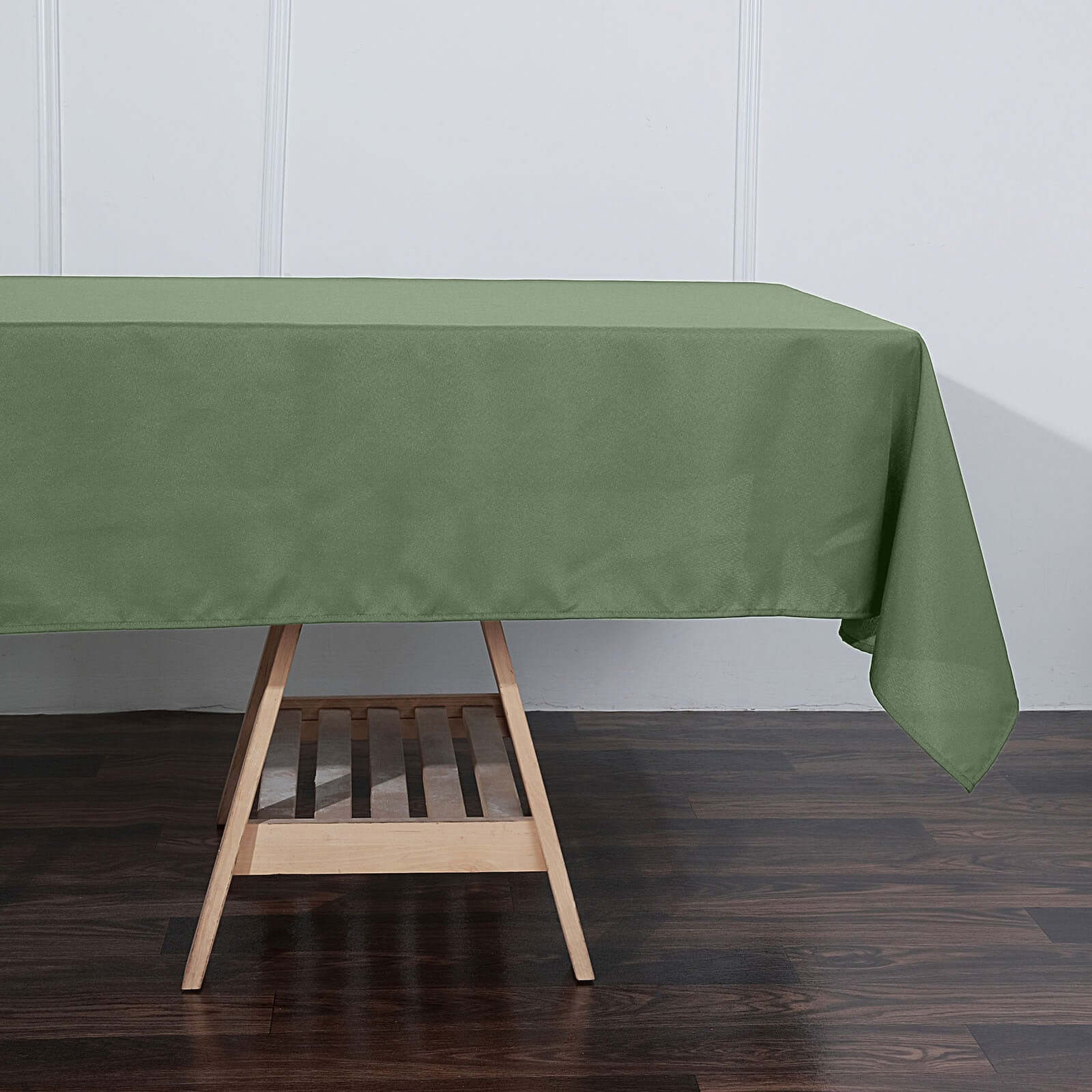 Polyester 60"x102" Rectangle Tablecloth Olive Green - Durable and Stylish Table Cover