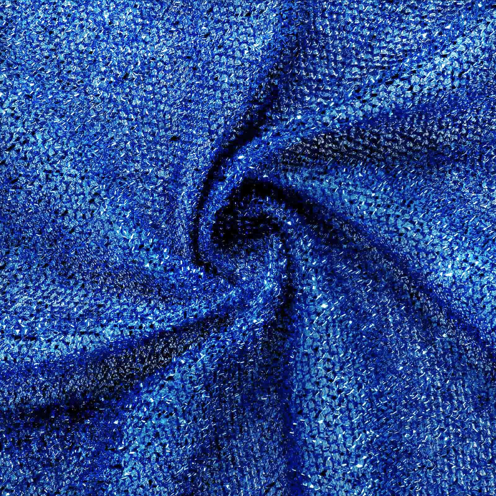 20ftx10ft Royal Blue Metallic Shimmer Tinsel Event Curtain Drapes, Backdrop Event Panel