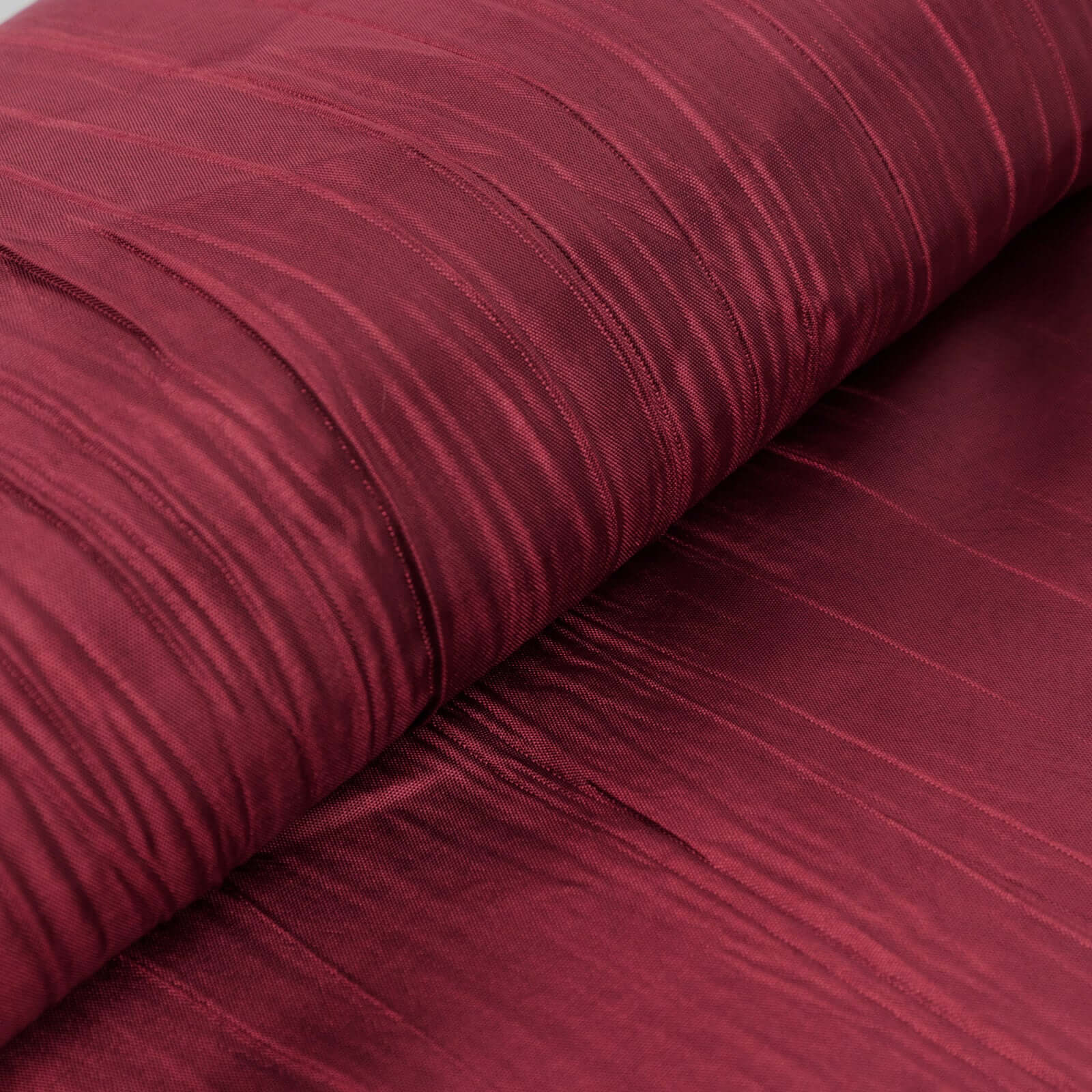 54"x10 Yards Burgundy Accordion Crinkle Taffeta Fabric Bolt