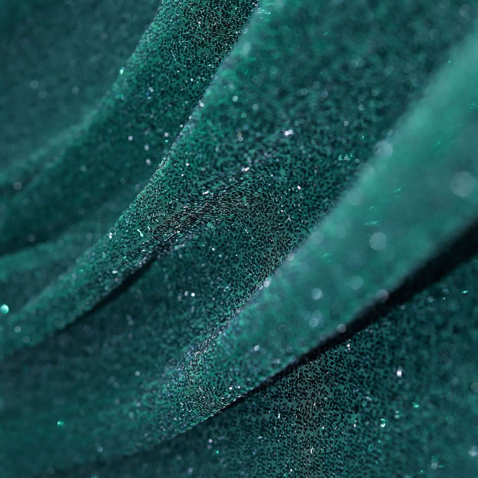 54"x4 Yards Hunter Emerald Green Sequin Fabric Bolt, Sparkly DIY Craft Fabric Roll