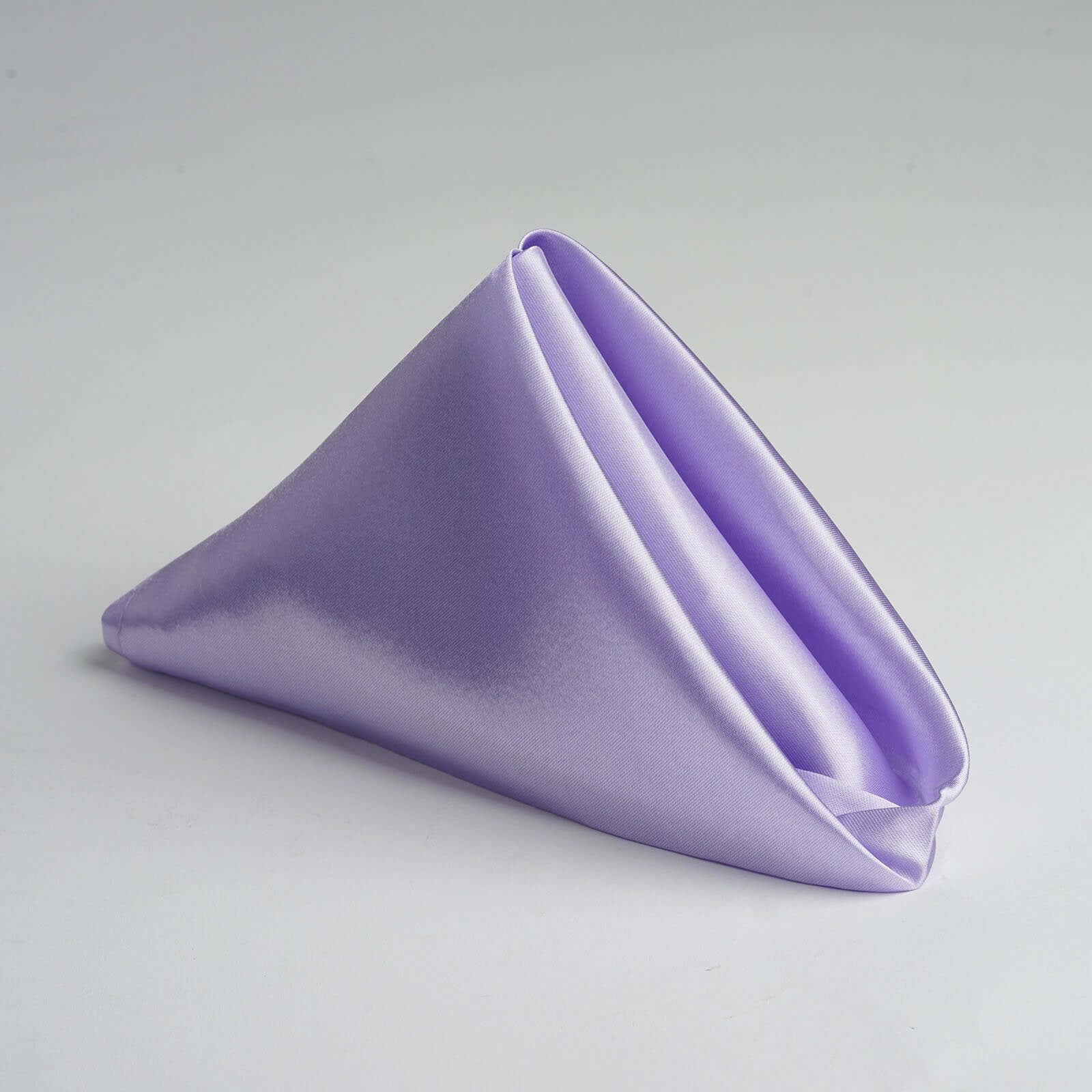 5 Pack Satin 20"x20" Napkins Lavender Lilac - Luxurious Shine & Smooth Dinner Napkins