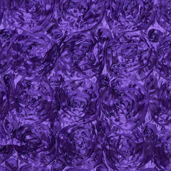 Rosette Satin 14"x108" Table Runner Purple - Grandiose Design