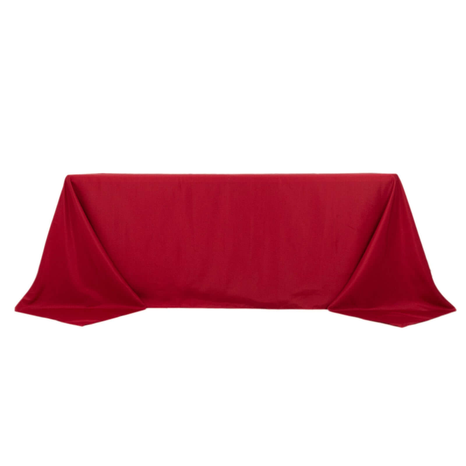Polyester 90"x132" Rectangle Tablecloth Wine - Seamless Wrinkle-Resistant Table Cover