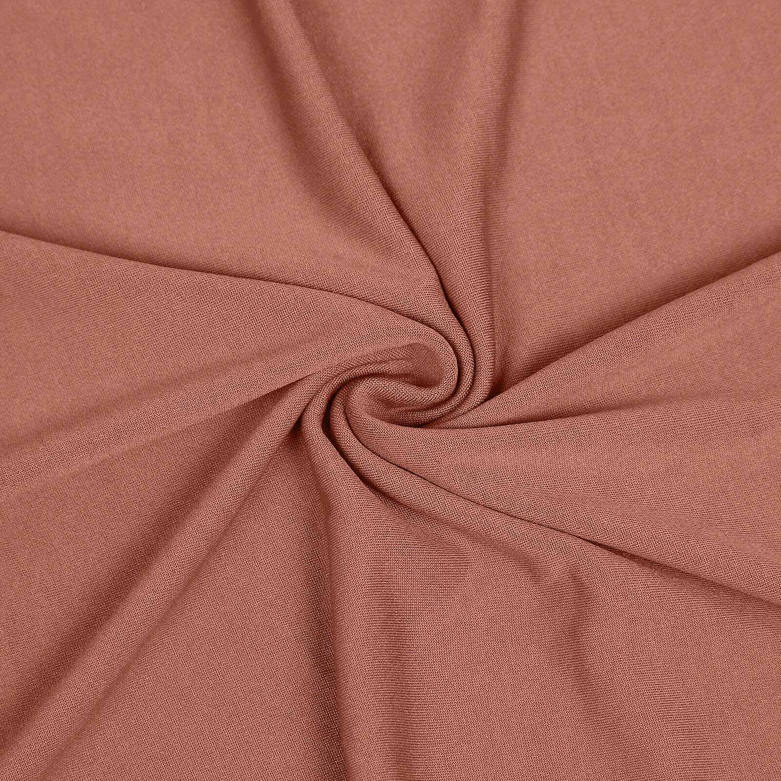 7.5ft Terracotta (Rust) Round Spandex Fit Party Backdrop Stand Cover