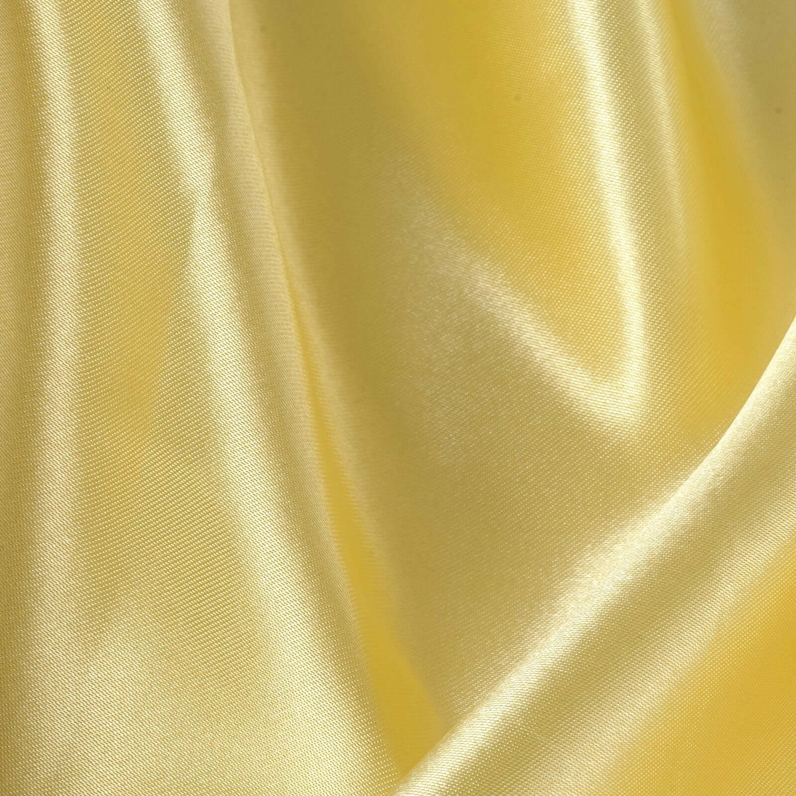 5 Pack Satin 20"x20" Napkins Yellow - Luxurious Shine & Smooth Dinner Napkins