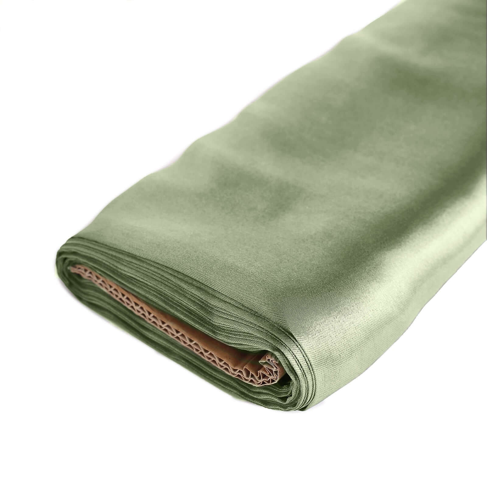 10 Yards x 54" Dusty Sage Green Satin Fabric Bolt
