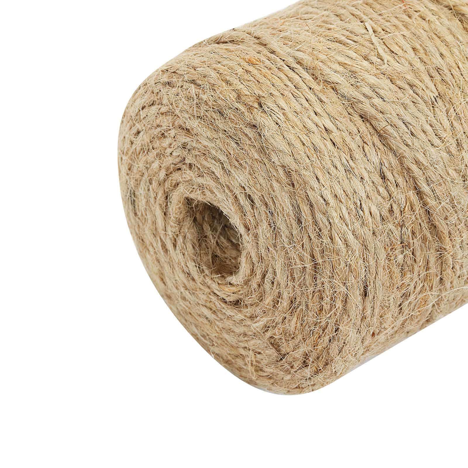 109Yards 2-ply Jute Rope Twine, DIY Crafts Gift Packing String