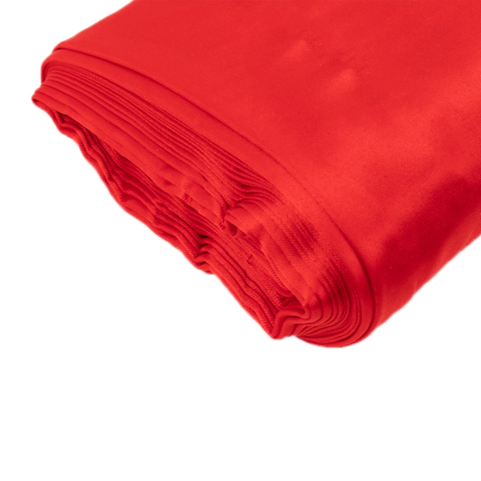 54"x10 Yards Red Lamour Satin Fabric Bolt, Heavy Matte Satin Fabric By The Yard