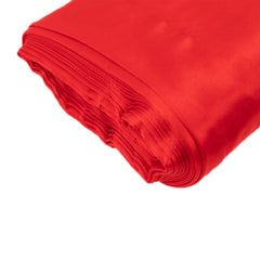 54"x10 Yards Red Lamour Satin Fabric Bolt, Heavy Matte Satin Fabric By The Yard