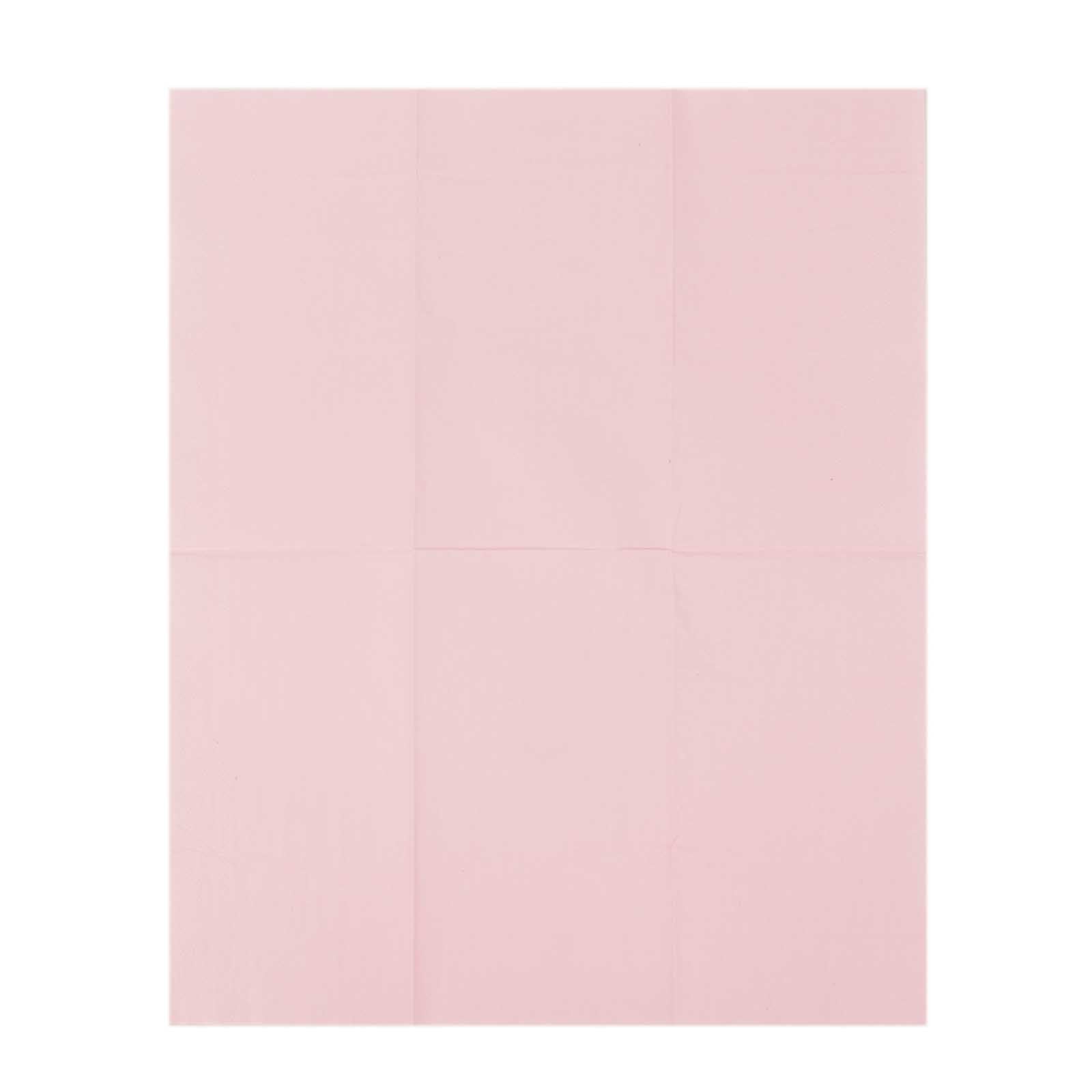 50-Pack Paper Napkins Pink - Soft Disposable 2-Ply Dinner Napkins for Weddings