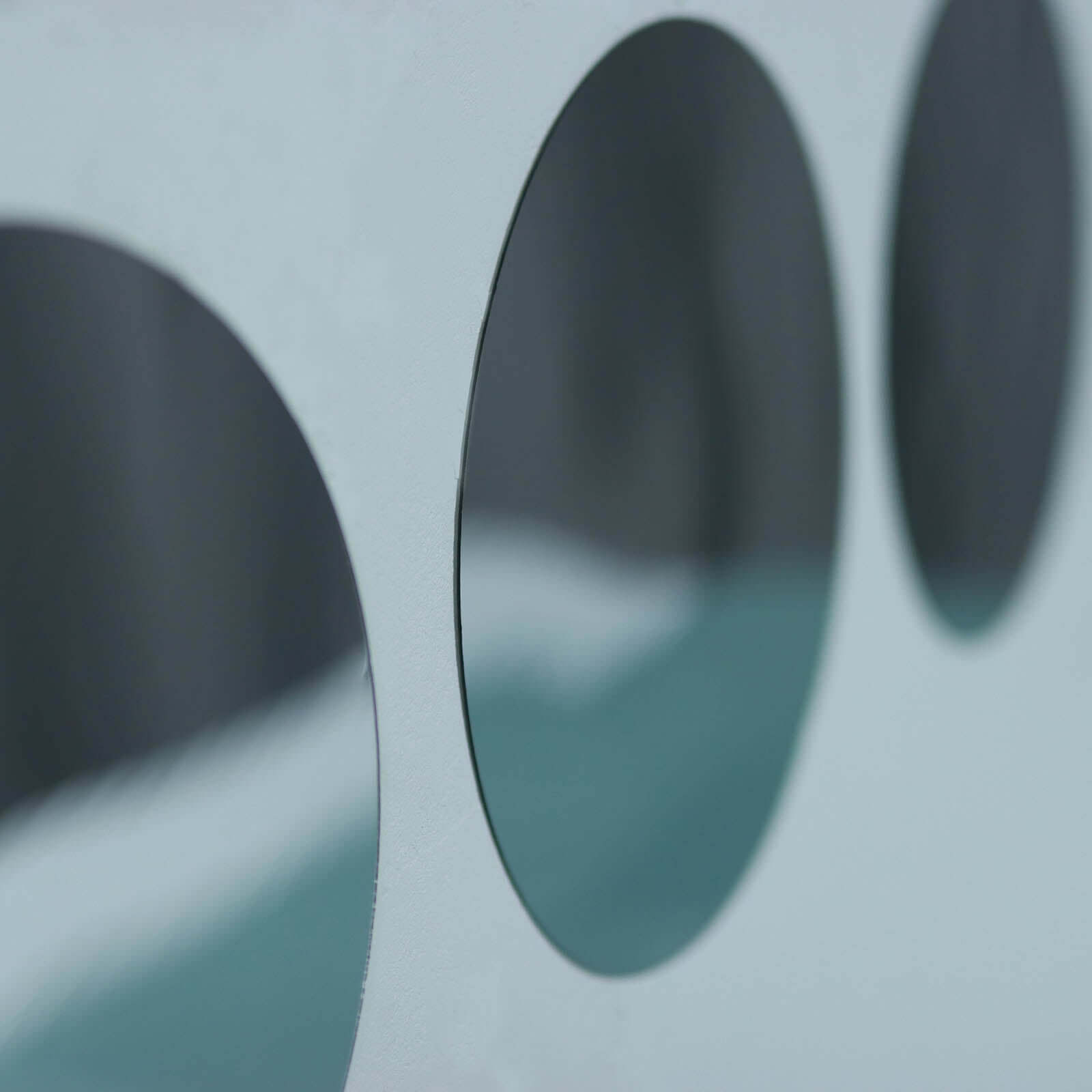 12 Pack Round Acrylic Mirror Wall Stickers, 8" Removable Wall Decals For Home Decor