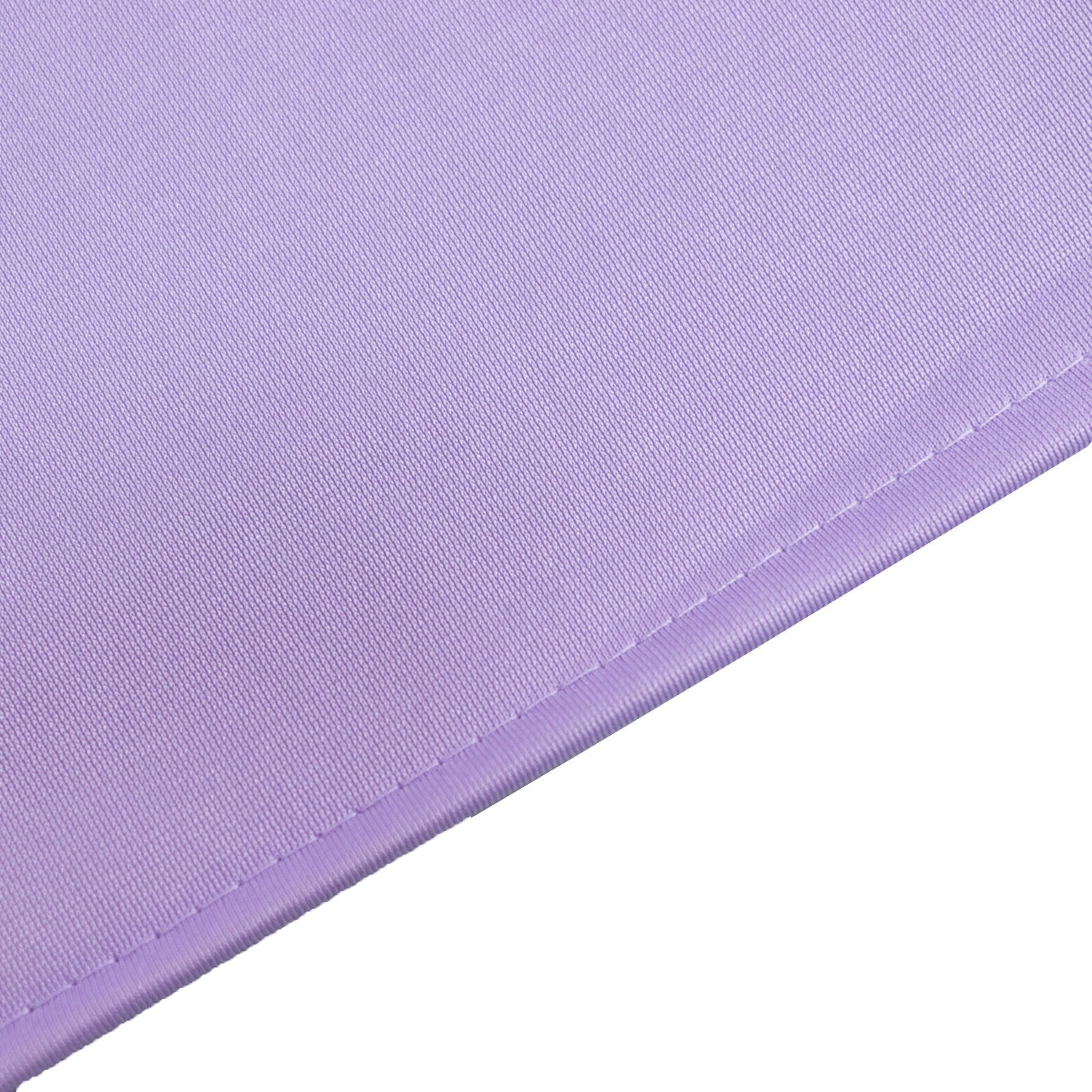 Scuba Round 132" Tablecloth Lavender Lilac - Wrinkle Free & Stain Resistant Seamless Table Cover