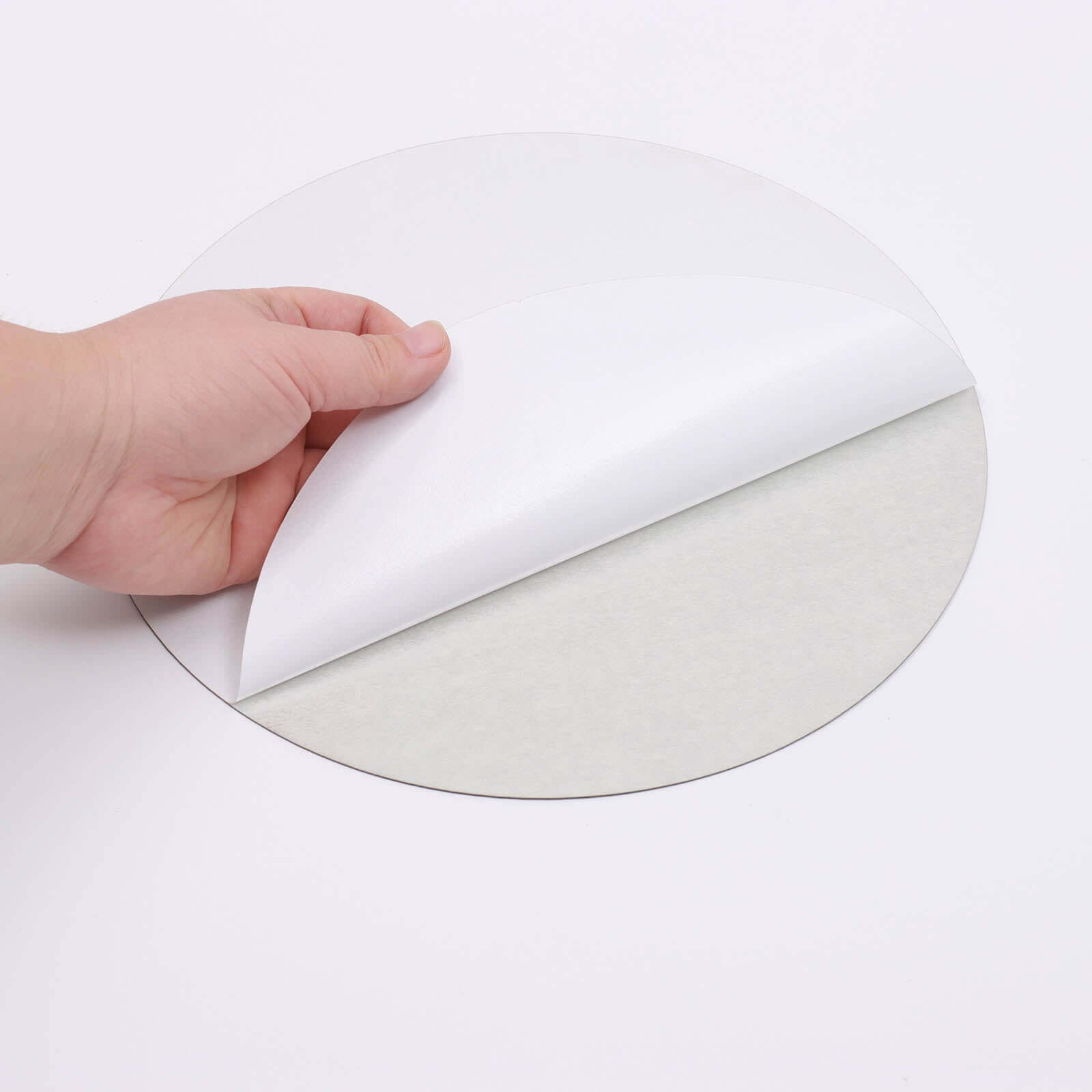 12 Pack Round Acrylic Mirror Wall Stickers, 8" Removable Wall Decals For Home Decor