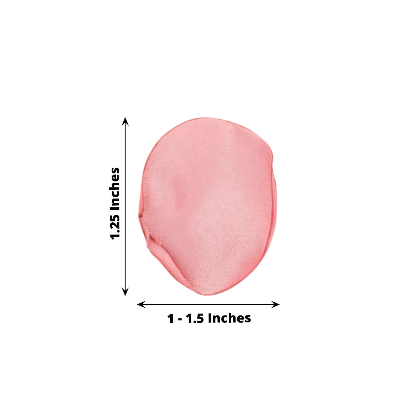 400-Pack Rose Petals Life-Like Flower Confetti Dusty Rose Matte Silk Round - Perfect for Event Tables 2"