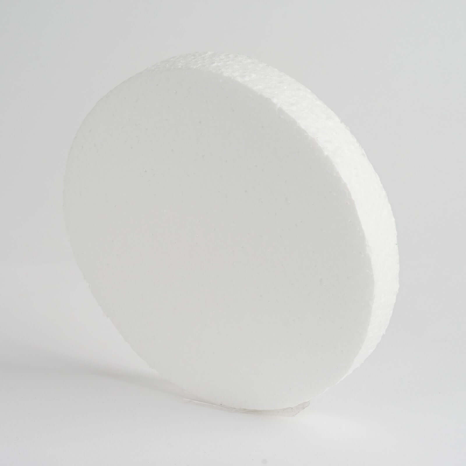 12 Pack 8" White StyroFoam Disc, DIY Polystyrene Foam Craft Supplies