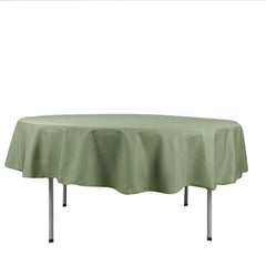 Polyester 90" Round Tablecloth Dusty Sage Green - Stain & Wrinkle-Resistant Table Cover