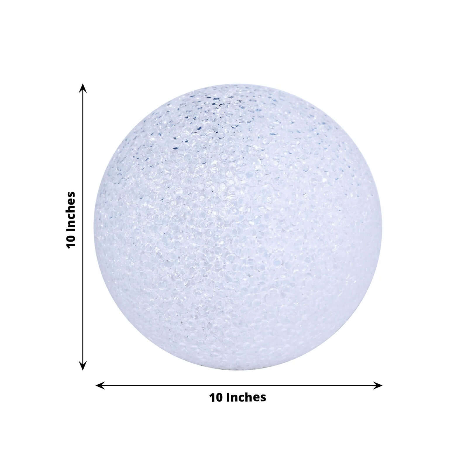 LED Color Changing Light Globe - Battery Operated Ball Centerpiece 10"