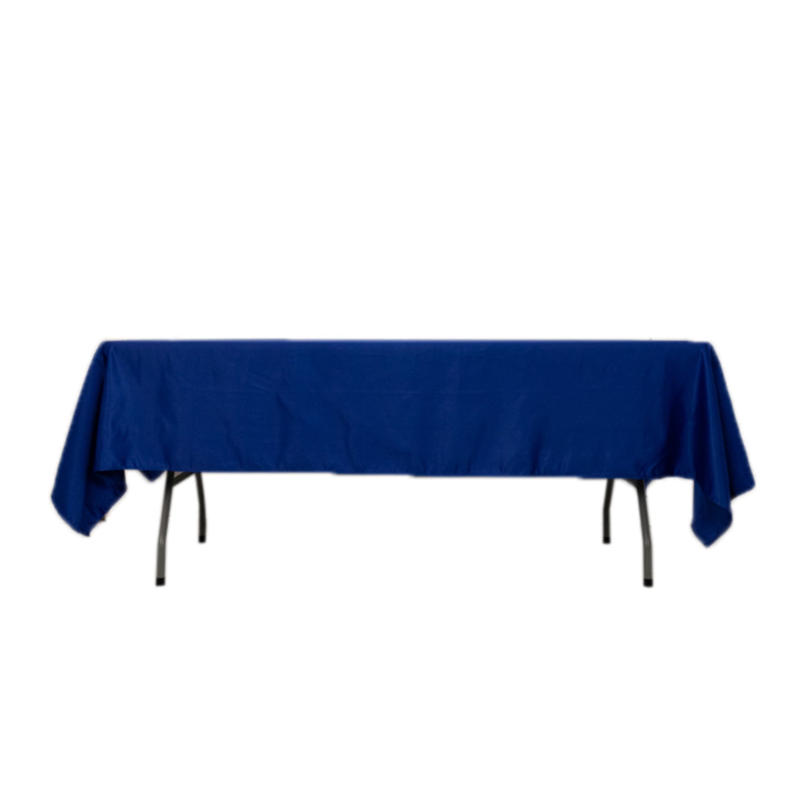 Lamour Satin 60"x102" Rectangle Tablecloth Royal Blue - Durable & Silky Soft Feel Table Cover