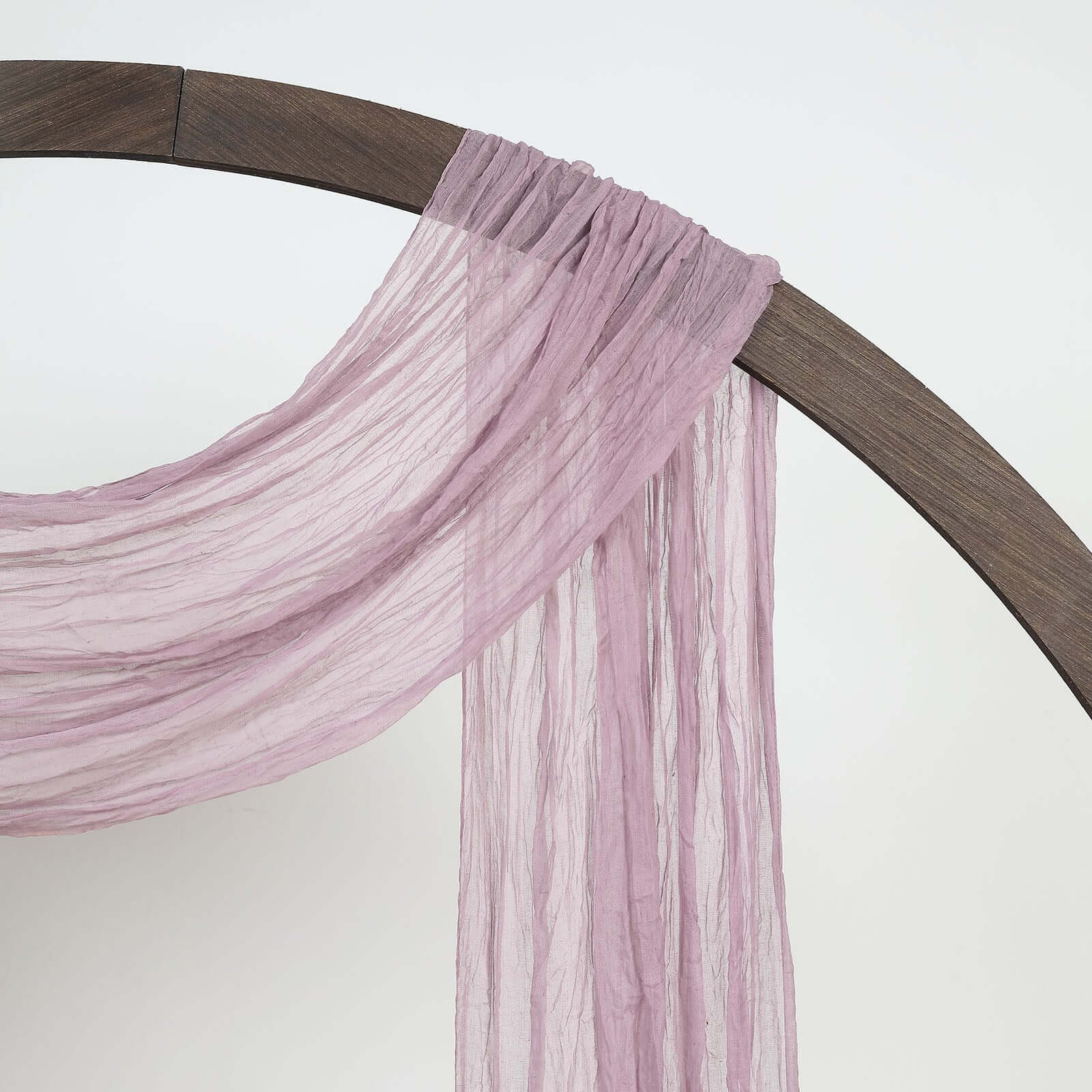 20ft Violet Amethyst Gauze Cheesecloth Fabric Wedding Arch Drapery, Window Scarf Valance, Boho Decor Arbor Curtain Panel