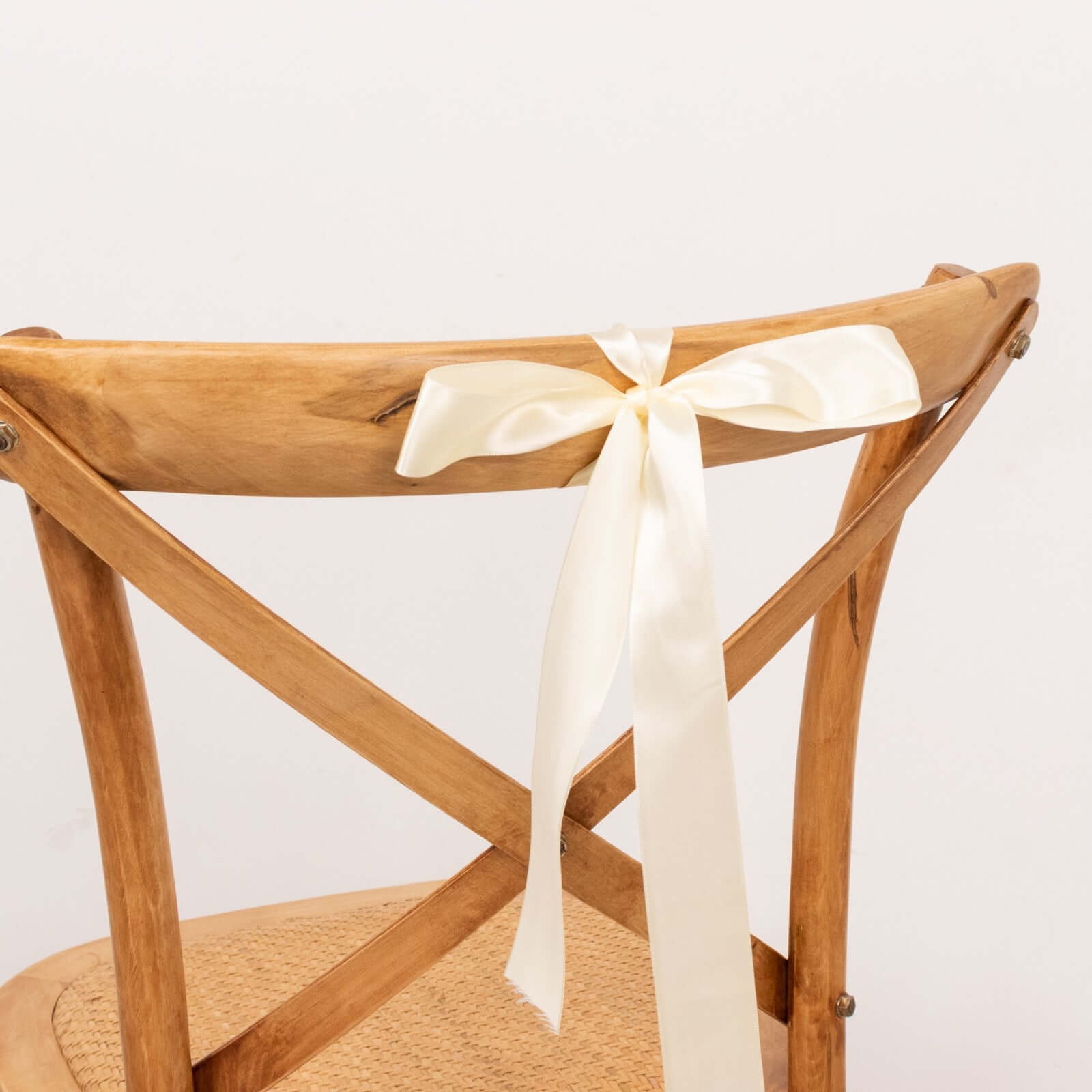 50 Yards 1.5" Ivory Single Face Decorative Satin Ribbon