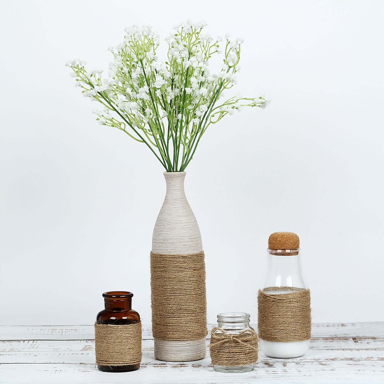 109Yards 2-ply Jute Rope Twine, DIY Crafts Gift Packing String