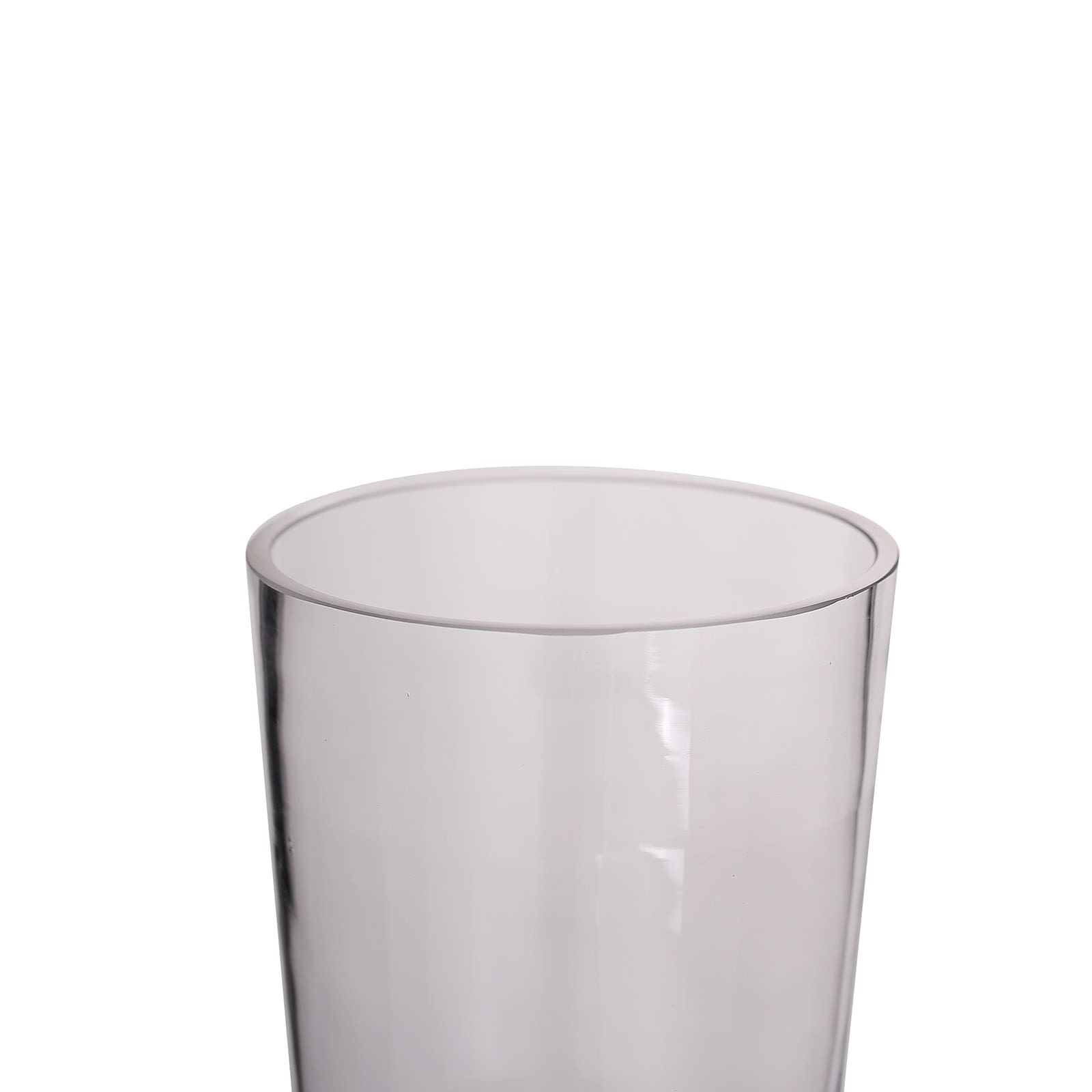 2-Pack Glass Bud Vases Cylinder Design Clear with Gold Accents - Stylish Flower Centerpieces for Events 12"