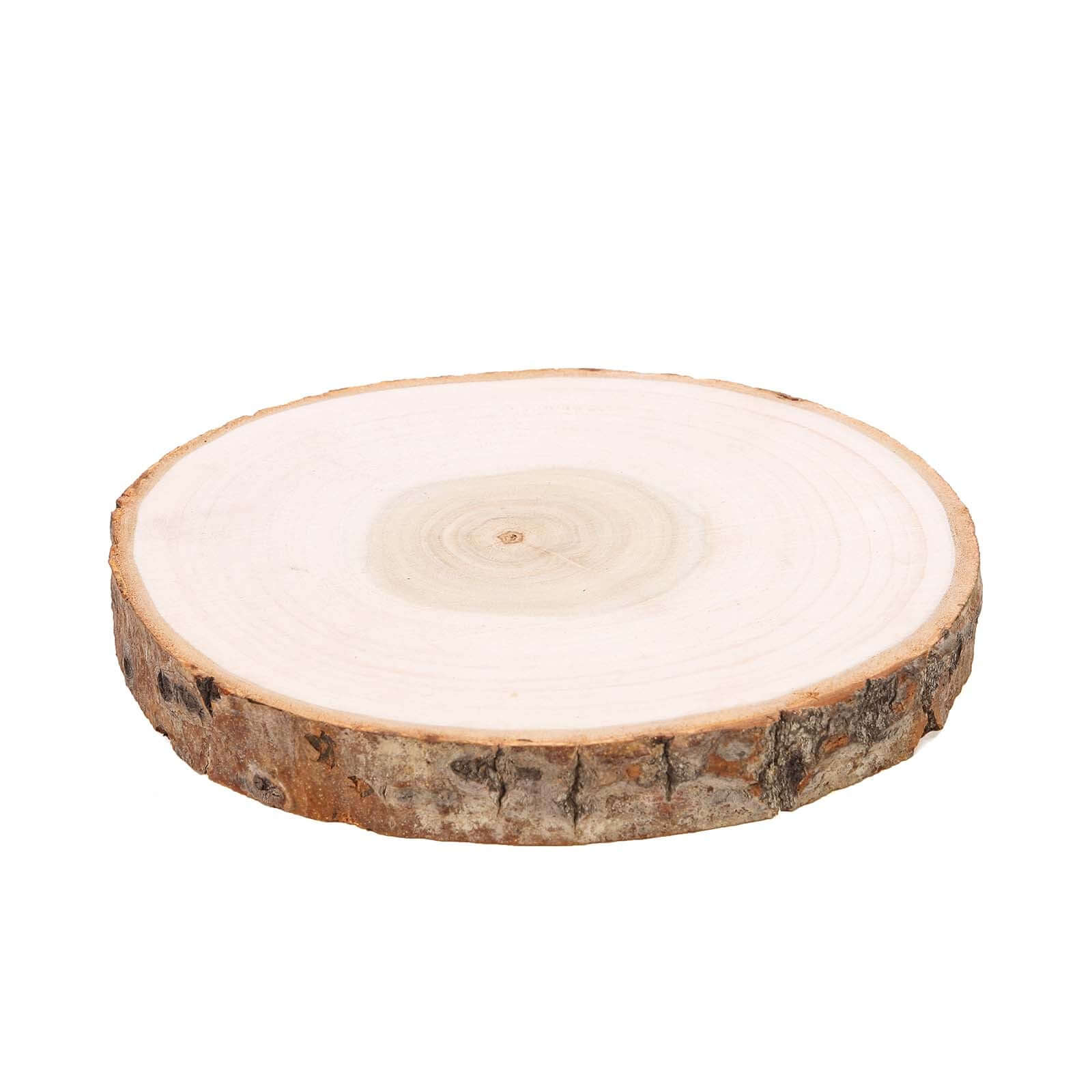 Rustic Poplar Wood Slices Round - Versatile Centerpieces for Tablescapes 9" Dia