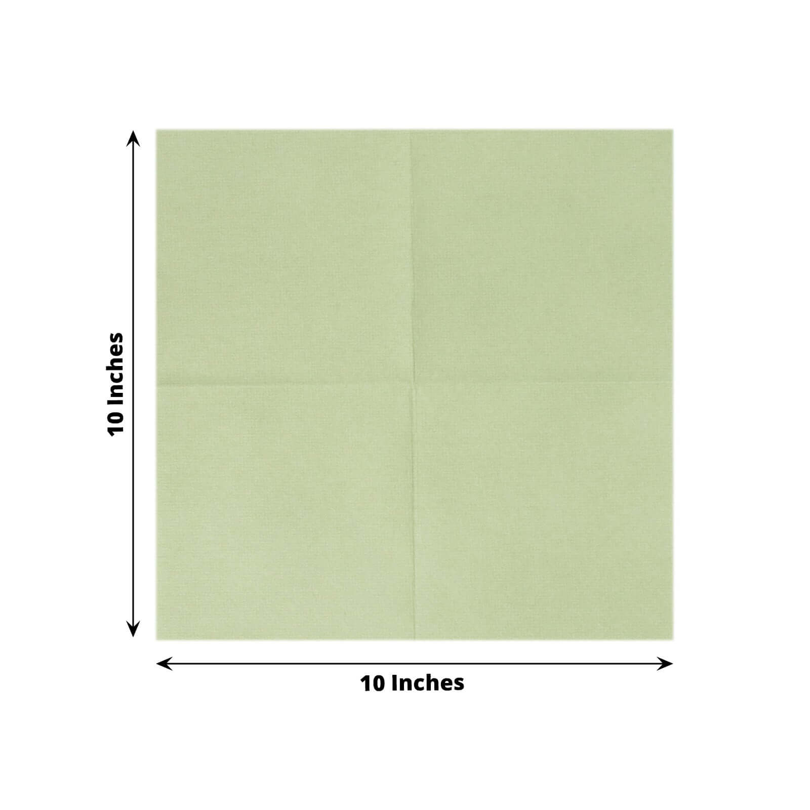 20 Pack Linen-Like Paper 5"x5" Napkins Sage Green - Highly Absorbent Airlaid Napkins