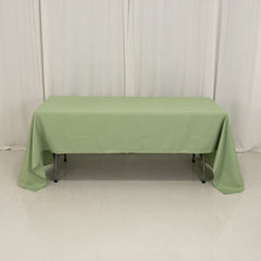 Premium Polyester 60"x126" Rectangle Tablecloth Sage Green - Stain-Resistant 220GSM Finish Table Cover
