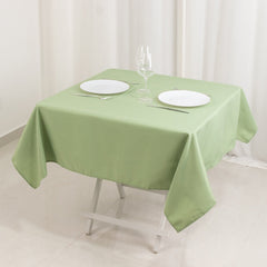 Premium Polyester 54"x54" Square Tablecloth Sage Green - Stain and Wrinkle-Resistant 220GSM Table Cover