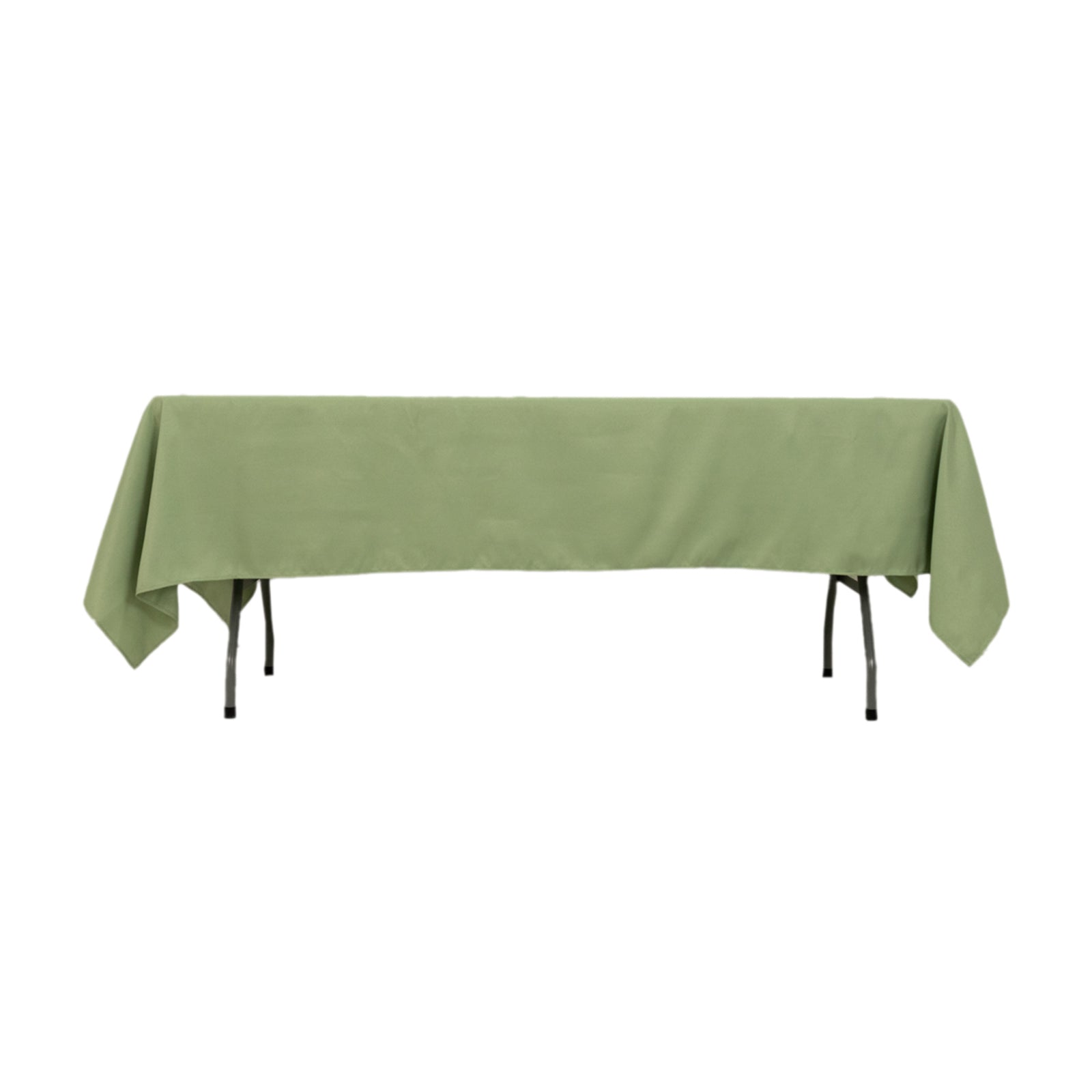 Premium Polyester 60"x102" Rectangle Tablecloth Sage Green - Durable 220GSM Wrinkle-Resistant Table Cover