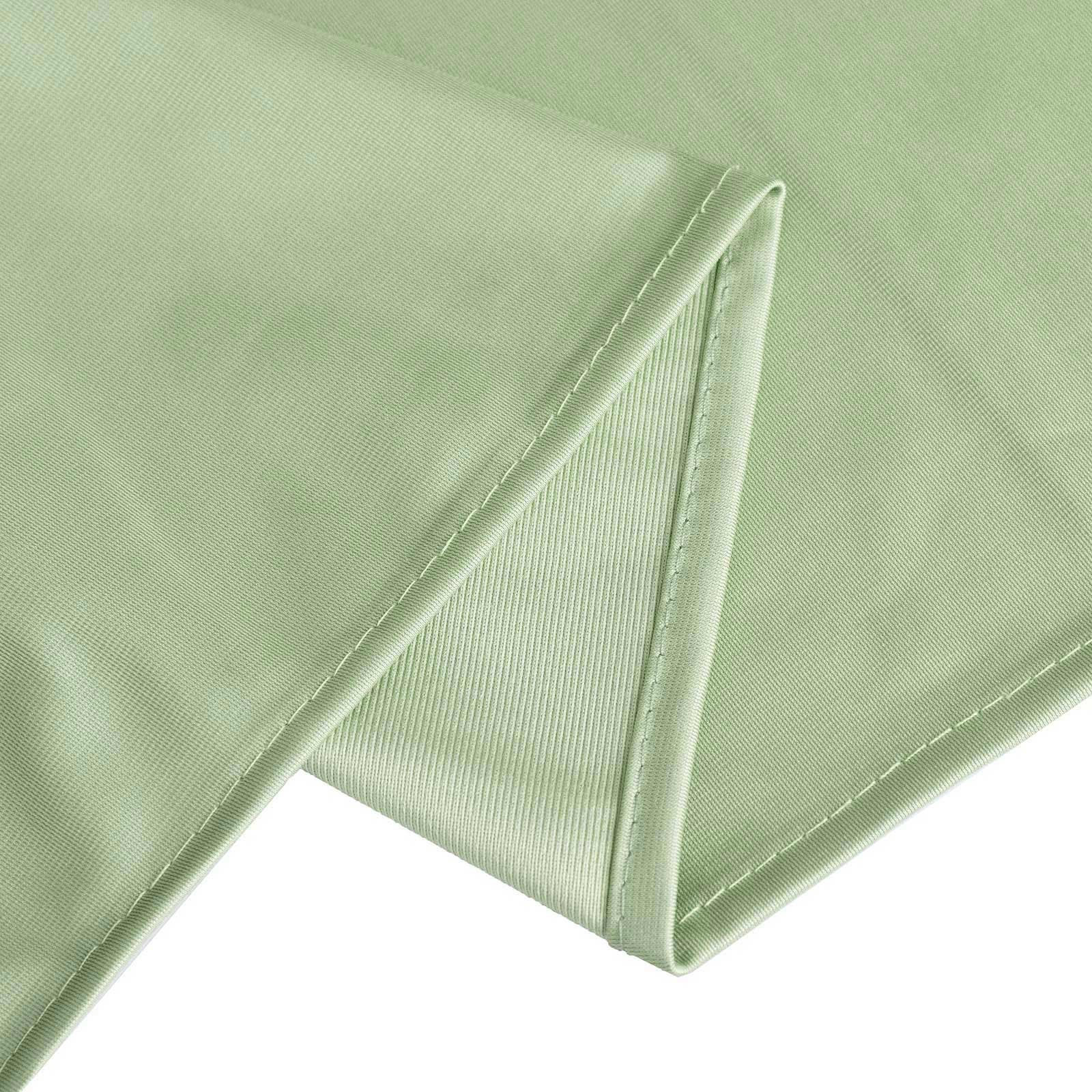 Scuba Round 132" Tablecloth Sage Green - Wrinkle Free & Stain Resistant Seamless Table Cover