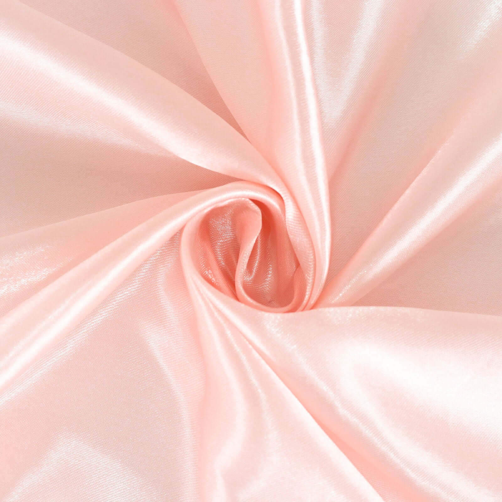 Satin 132" Round Tablecloth Blush - Stylish Seamless Table Cover