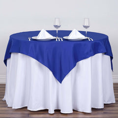 Polyester Square 54"x54" Tablecloth Royal Blue - Wrinkle-Resistant & Durable Table Cover