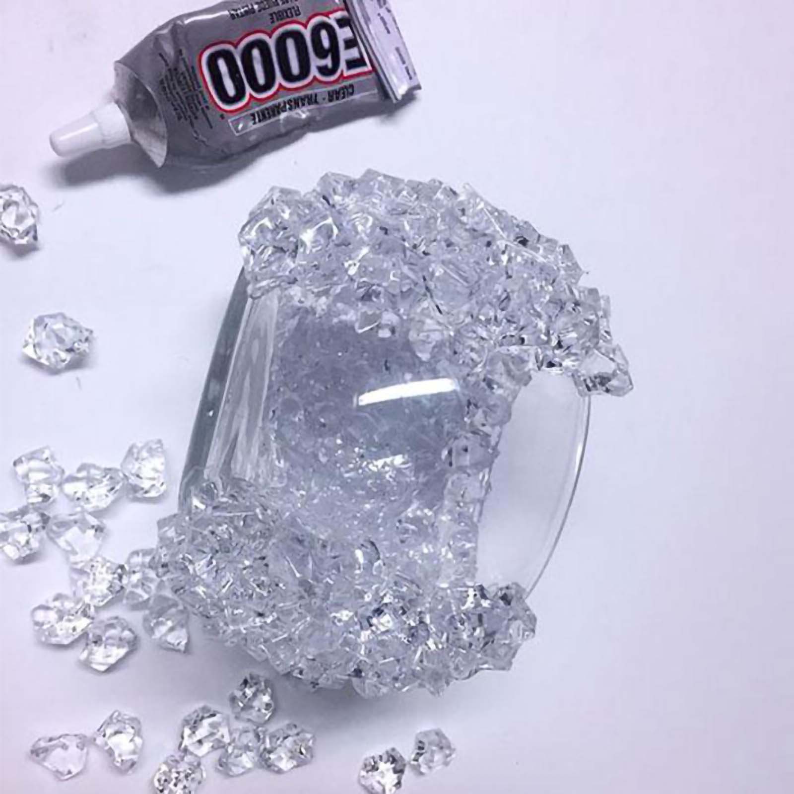 400 Pcs Acrylic Ice Bead Vase Fillers Mini Clear - Chic DIY Craft Crystals for Wedding Centerpieces & Table Styling