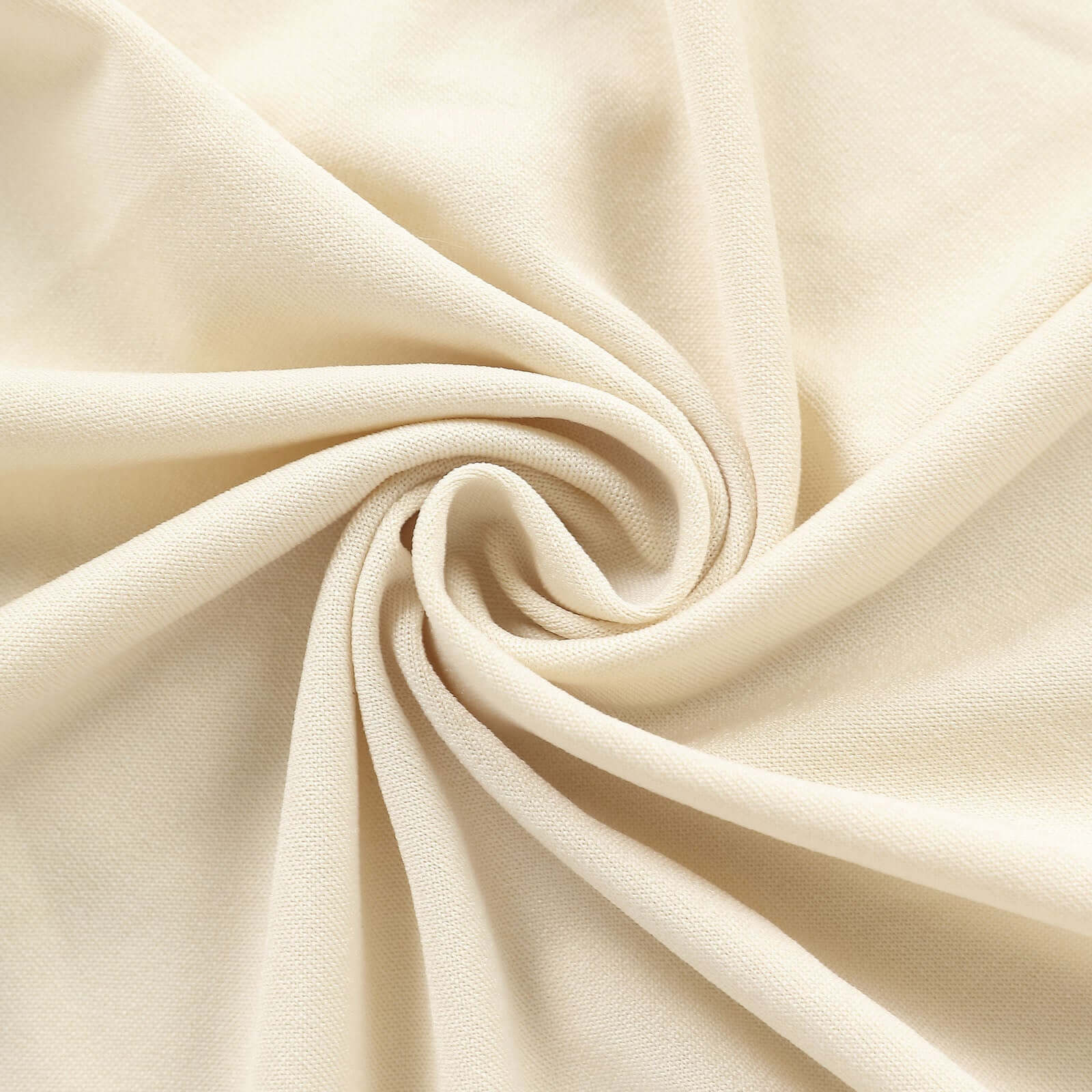 7ft Matte Beige Spandex Fitted Chiara Backdrop Stand Cover For Round Top Wedding Arch