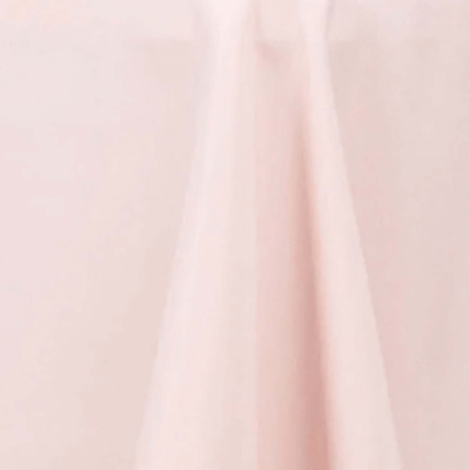 Premium Polyester 90"x132" Rectangle Tablecloth Blush - Seamless 220GSM Stain-Resistant Table Cover