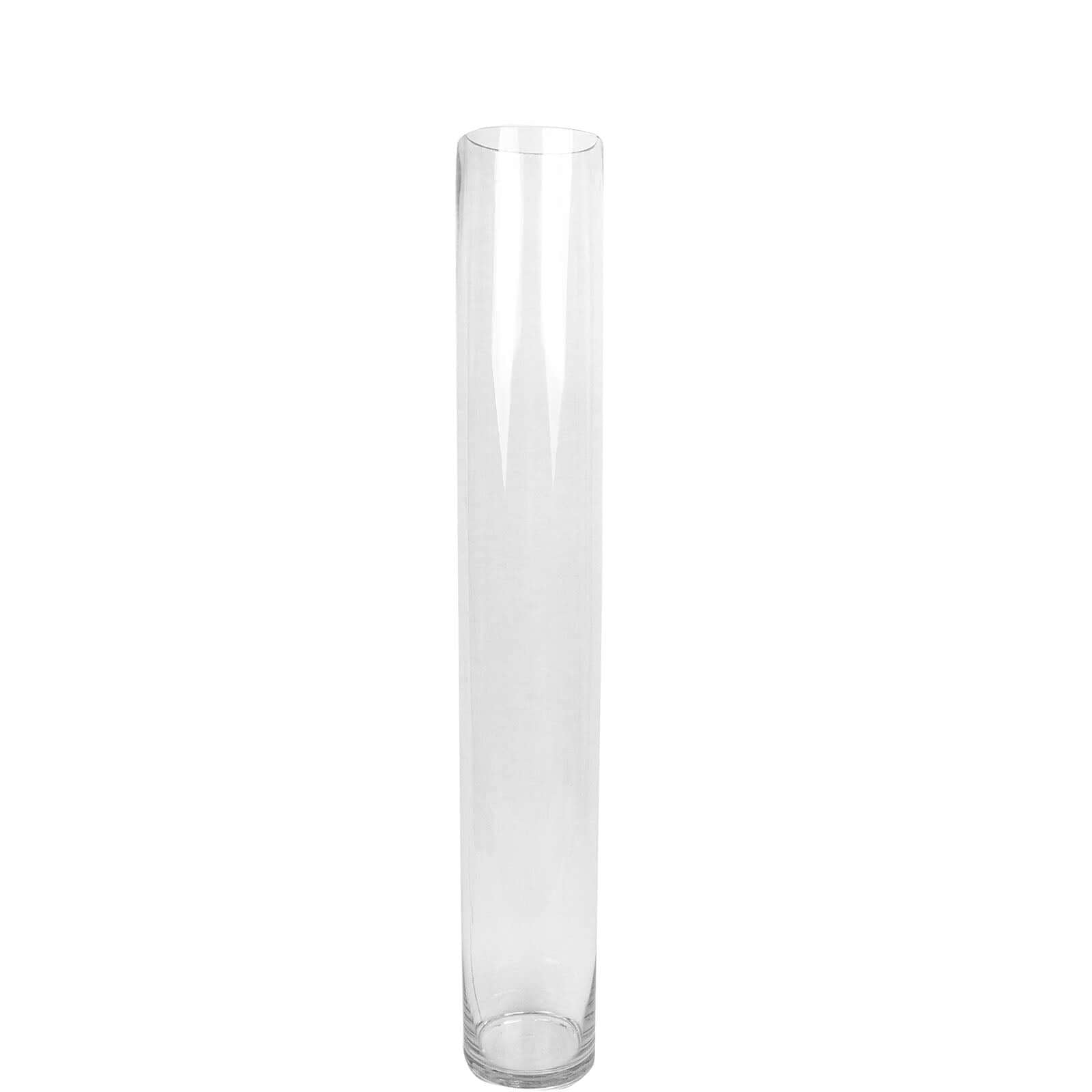 2-Pack Glass Flower Vases Cylinder Design Heavy Duty Clear - Stylish Centerpieces for Weddings 40"