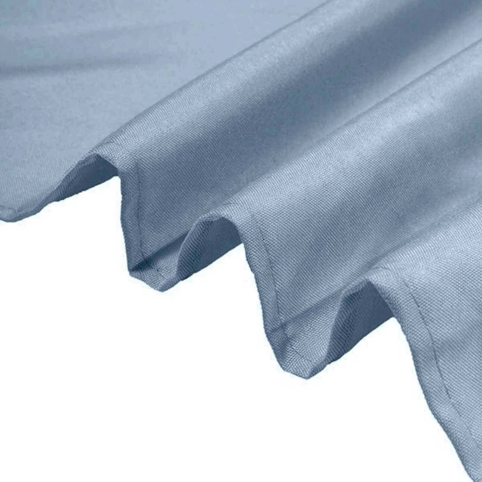 Polyester 90" Round Tablecloth Dusty Blue - Stain & Wrinkle-Resistant Table Cover