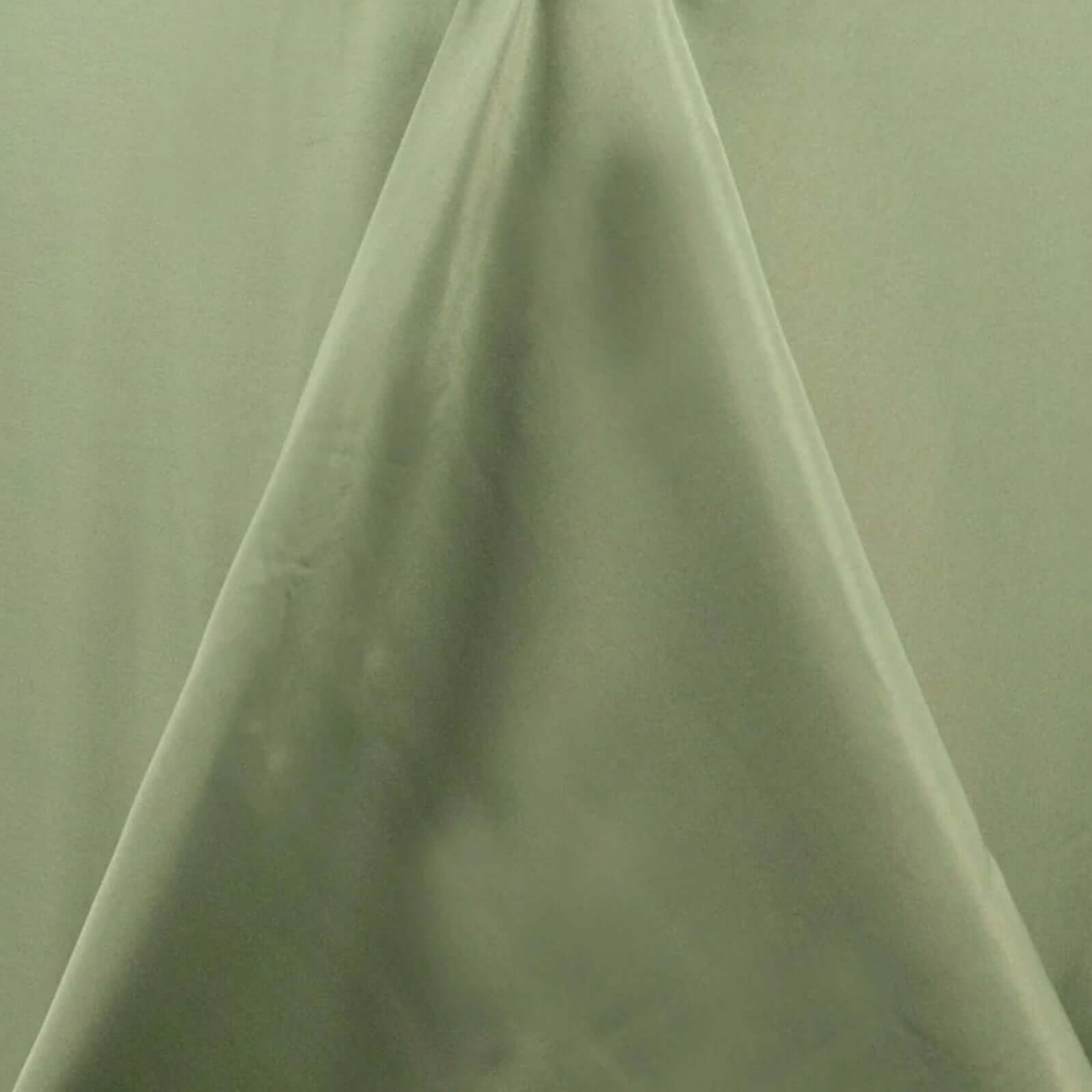 Premium Polyester 90"x156" Rectangle Tablecloth Dusty Sage Green - Seamless 220GSM Stain-Resistant Table Cover